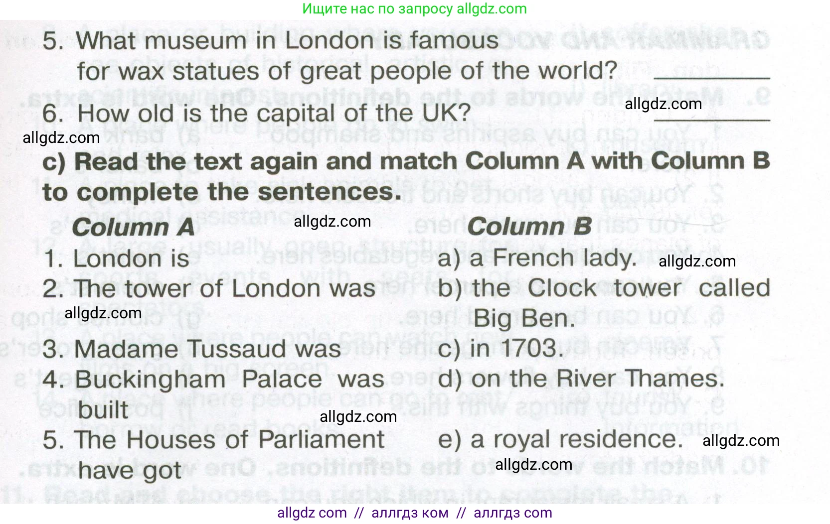 Английский язык (english), 5 класс Тренировочные упражнения в формате ОГЭ (ГИА), авторы: Ваулина Юлия Евгеньевна (Vaulina Julia), Подоляко Ольга Евгеньевна (Podolyako Olga), издательство Просвещение, Москва, 2023, оранжевого цвета, страница 106, номер 7, Условие (продолжение 2)