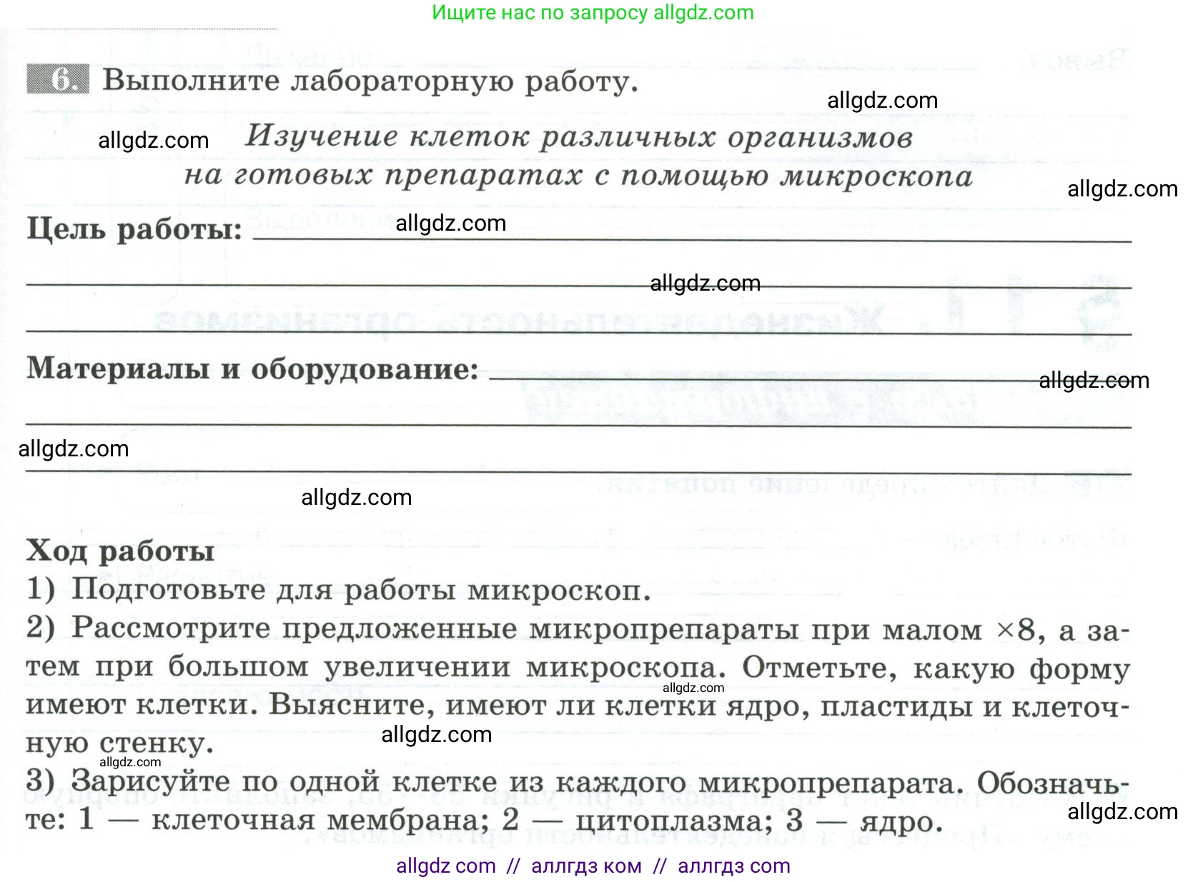 Биология, 5 класс рабочая тетрадь, авторы: Пасечник Владимир Васильевич, Суматохин Сергей Витальевич, Швецов Глеб Геннадьевич, Гапонюк Зоя Георгиевна, Косарькова Марина Викторовна, издательство Просвещение, Москва, 2023, оранжевого цвета, страница 47, номер 6, Условие