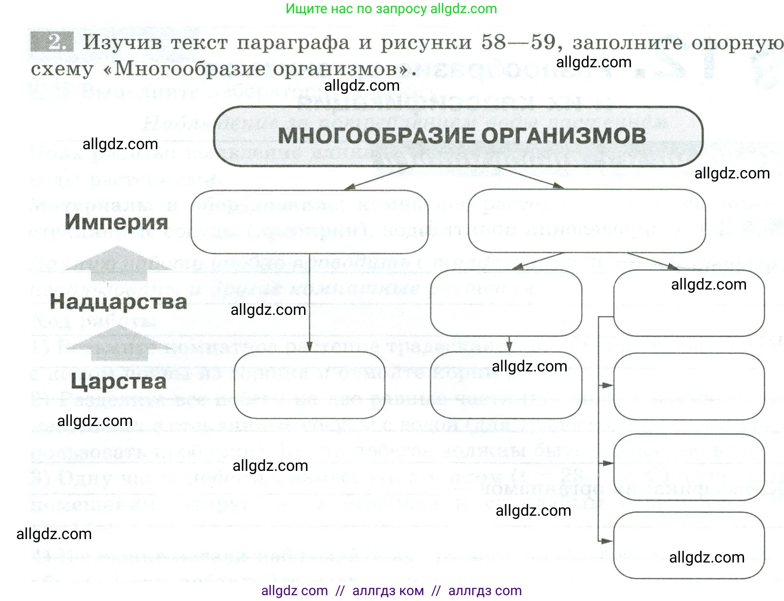 Биология, 5 класс рабочая тетрадь, авторы: Пасечник Владимир Васильевич, Суматохин Сергей Витальевич, Швецов Глеб Геннадьевич, Гапонюк Зоя Георгиевна, Косарькова Марина Викторовна, издательство Просвещение, Москва, 2023, оранжевого цвета, страница 52, номер 2, Условие