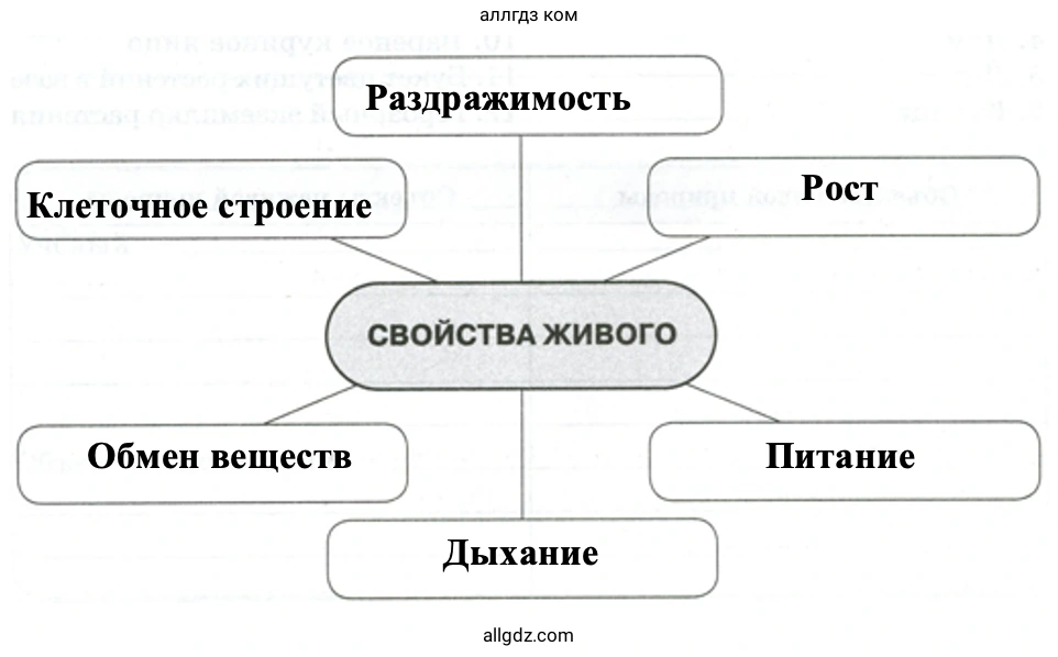 Свойства живого