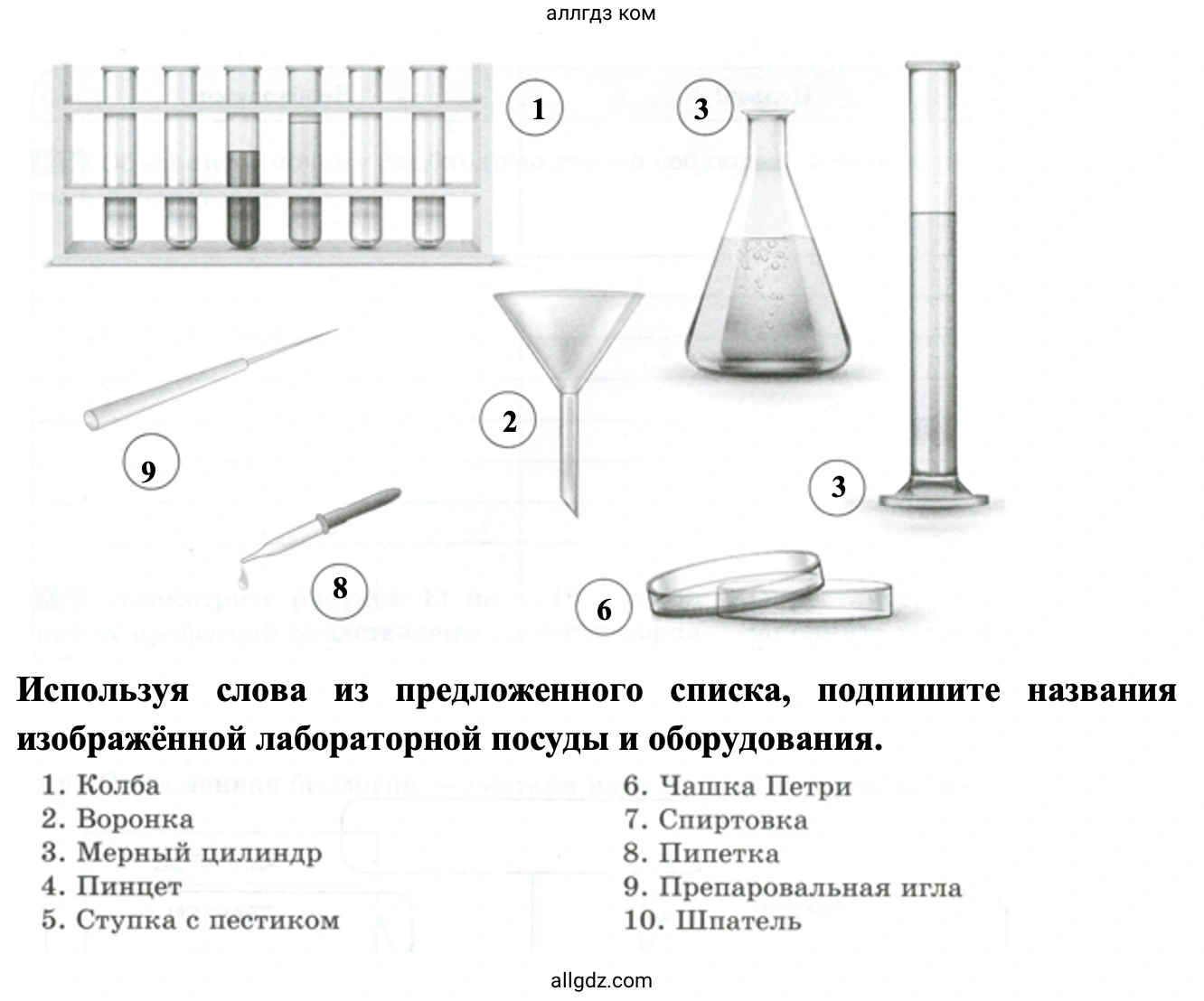 лабораторная посуда и оборудование