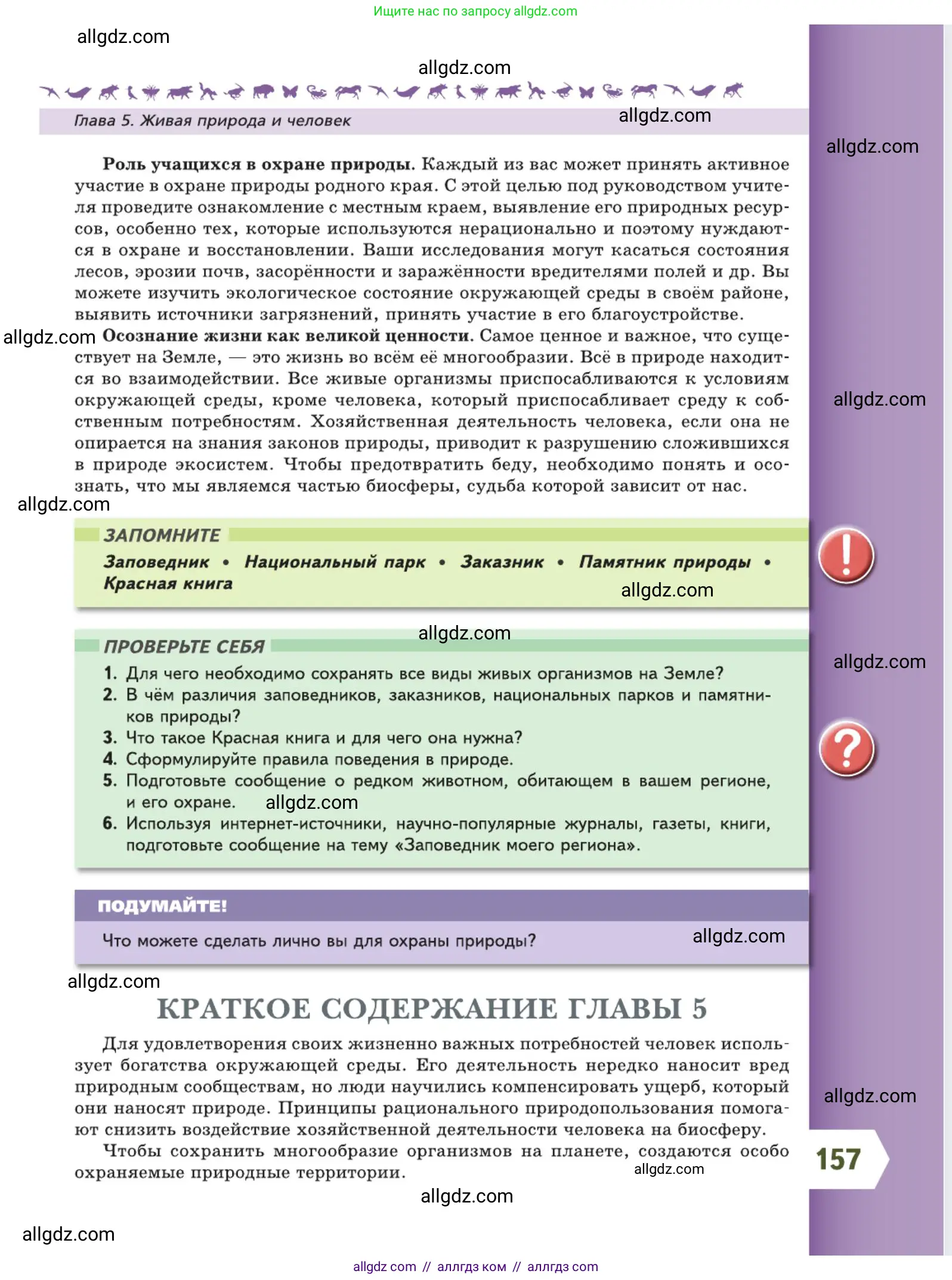 Биология, 5 класс Учебник, авторы: Пасечник Владимир Васильевич, Суматохин Сергей Витальевич, Гапонюк Зоя Георгиевна, Швецов Глеб Геннадьевич, издательство Просвещение, Москва, 2023, белого цвета, страница 157