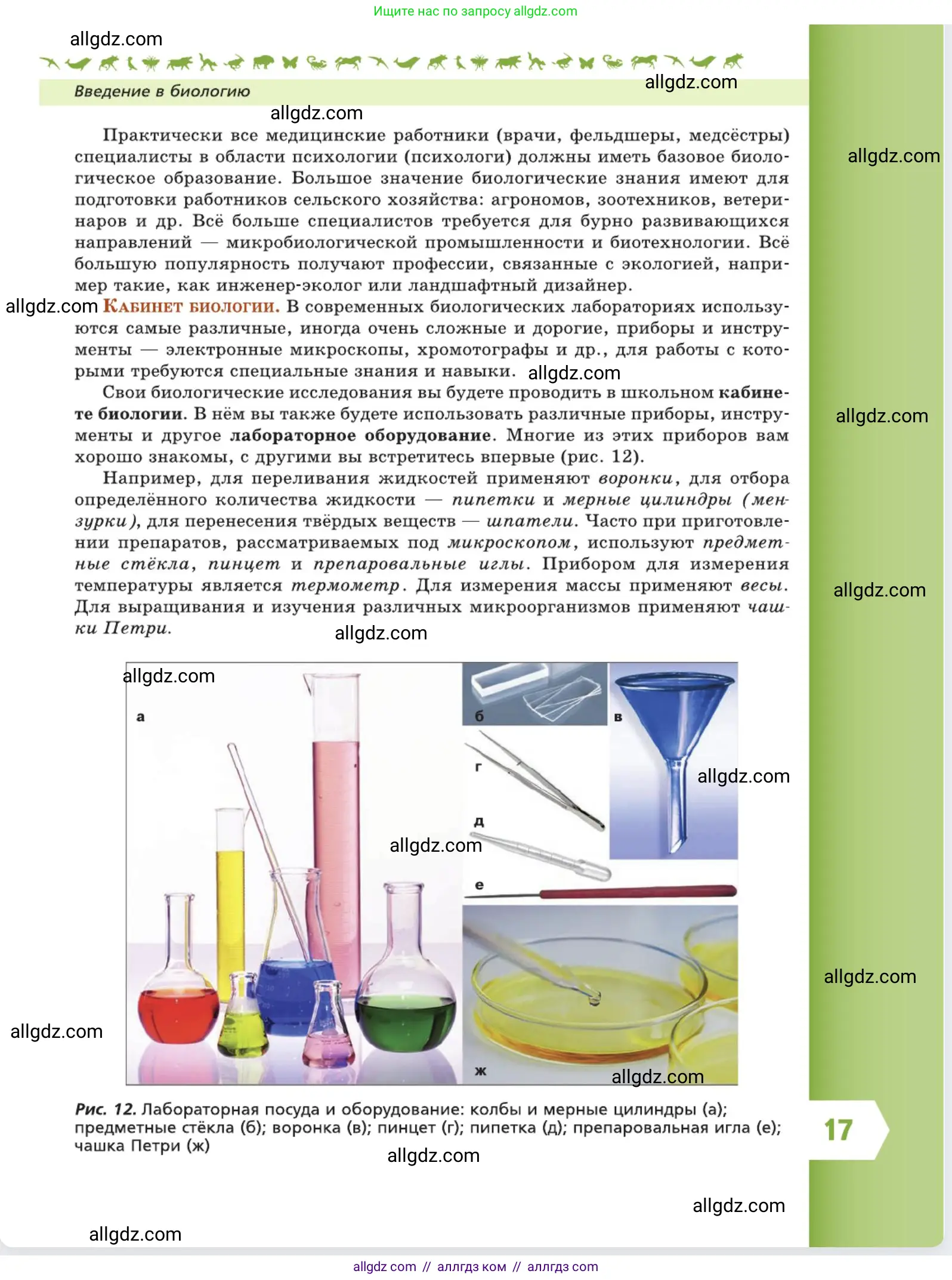 Биология, 5 класс Учебник, авторы: Пасечник Владимир Васильевич, Суматохин Сергей Витальевич, Гапонюк Зоя Георгиевна, Швецов Глеб Геннадьевич, издательство Просвещение, Москва, 2023, белого цвета, страница 17