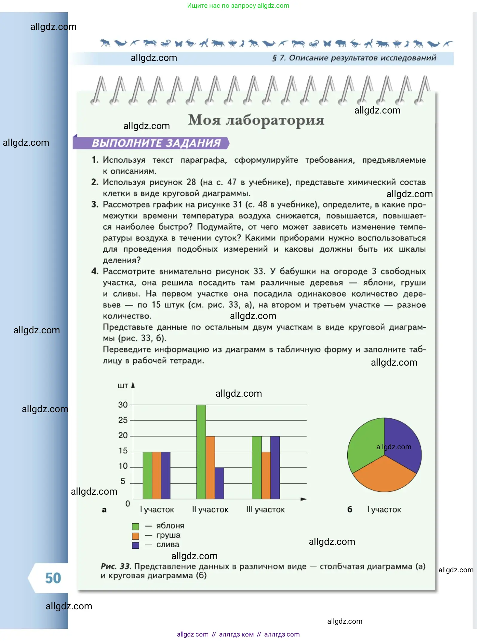 Биология, 5 класс Учебник, авторы: Пасечник Владимир Васильевич, Суматохин Сергей Витальевич, Гапонюк Зоя Георгиевна, Швецов Глеб Геннадьевич, издательство Просвещение, Москва, 2023, белого цвета, страница 50