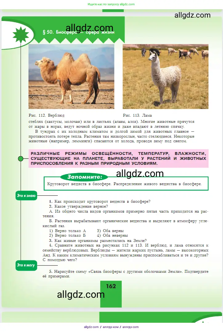 География, 5-6 класс Учебник, авторы: Алексеев Александр Иванович, Николина Вера Викторовна, Липкина Елена Карловна, Болысов Сергей Иванович, Кузнецова Галина Юрьевна, издательство Просвещение, Москва, 2023, жёлтого цвета, страница 162