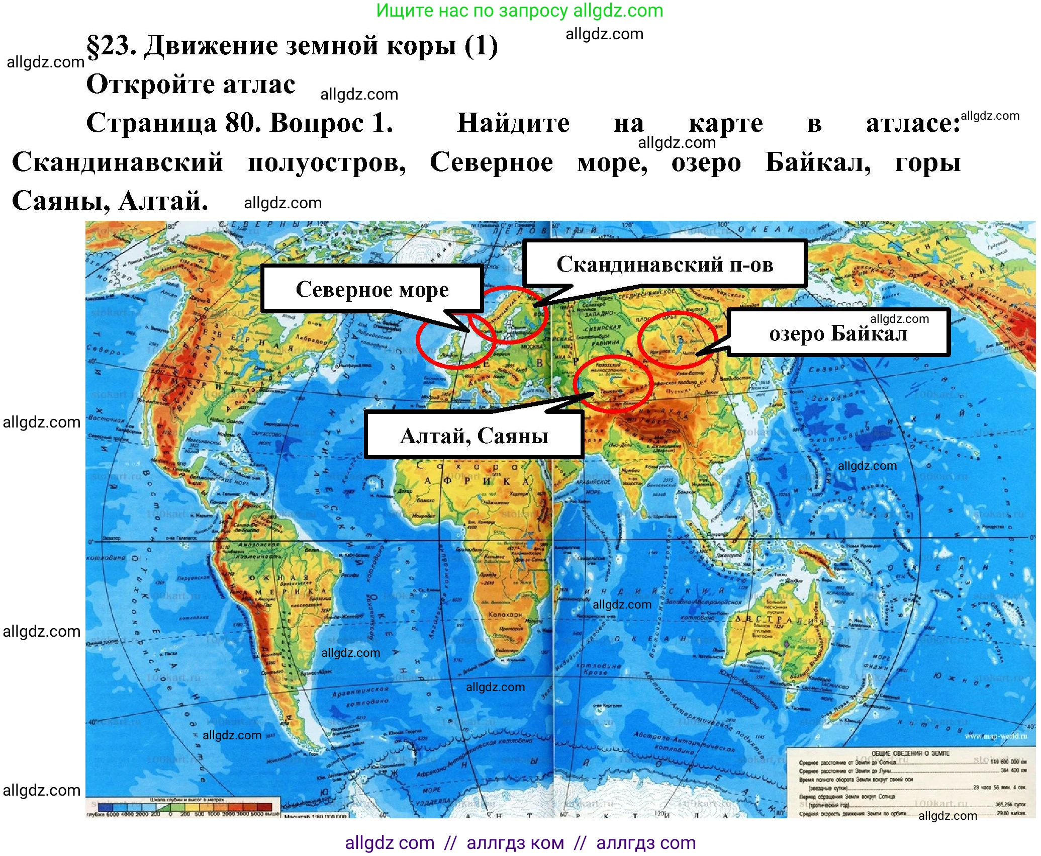 География, 5-6 класс Учебник, авторы: Алексеев Александр Иванович, Николина Вера Викторовна, Липкина Елена Карловна, Болысов Сергей Иванович, Кузнецова Галина Юрьевна, издательство Просвещение, Москва, 2023, жёлтого цвета, страница 80, номер 1, Решение