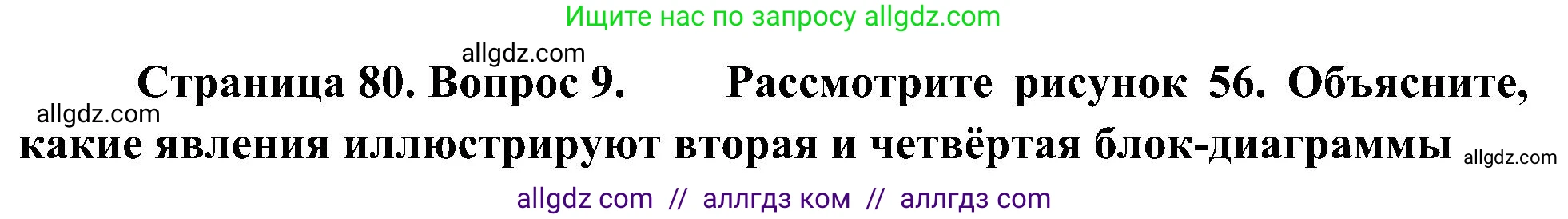 География, 5-6 класс Учебник, авторы: Алексеев Александр Иванович, Николина Вера Викторовна, Липкина Елена Карловна, Болысов Сергей Иванович, Кузнецова Галина Юрьевна, издательство Просвещение, Москва, 2023, жёлтого цвета, страница 80, номер 9, Решение