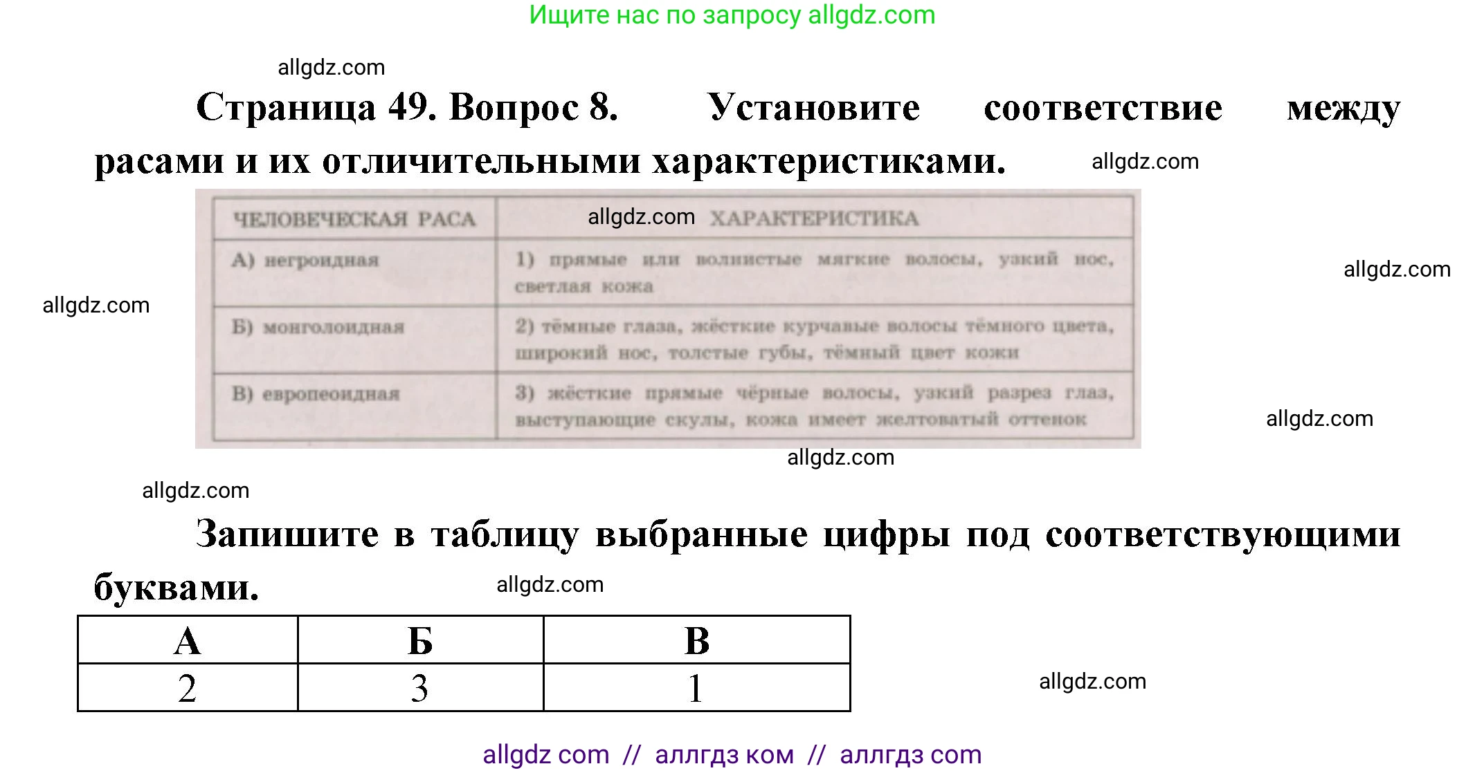 География, 5-6 класс Проверочные работы, авторы: Бондарева Мария Владимировна, Шидловский Игорь Михайлович, издательство Просвещение, Москва, 2023, жёлтого цвета, страница 49, номер 8, Решение