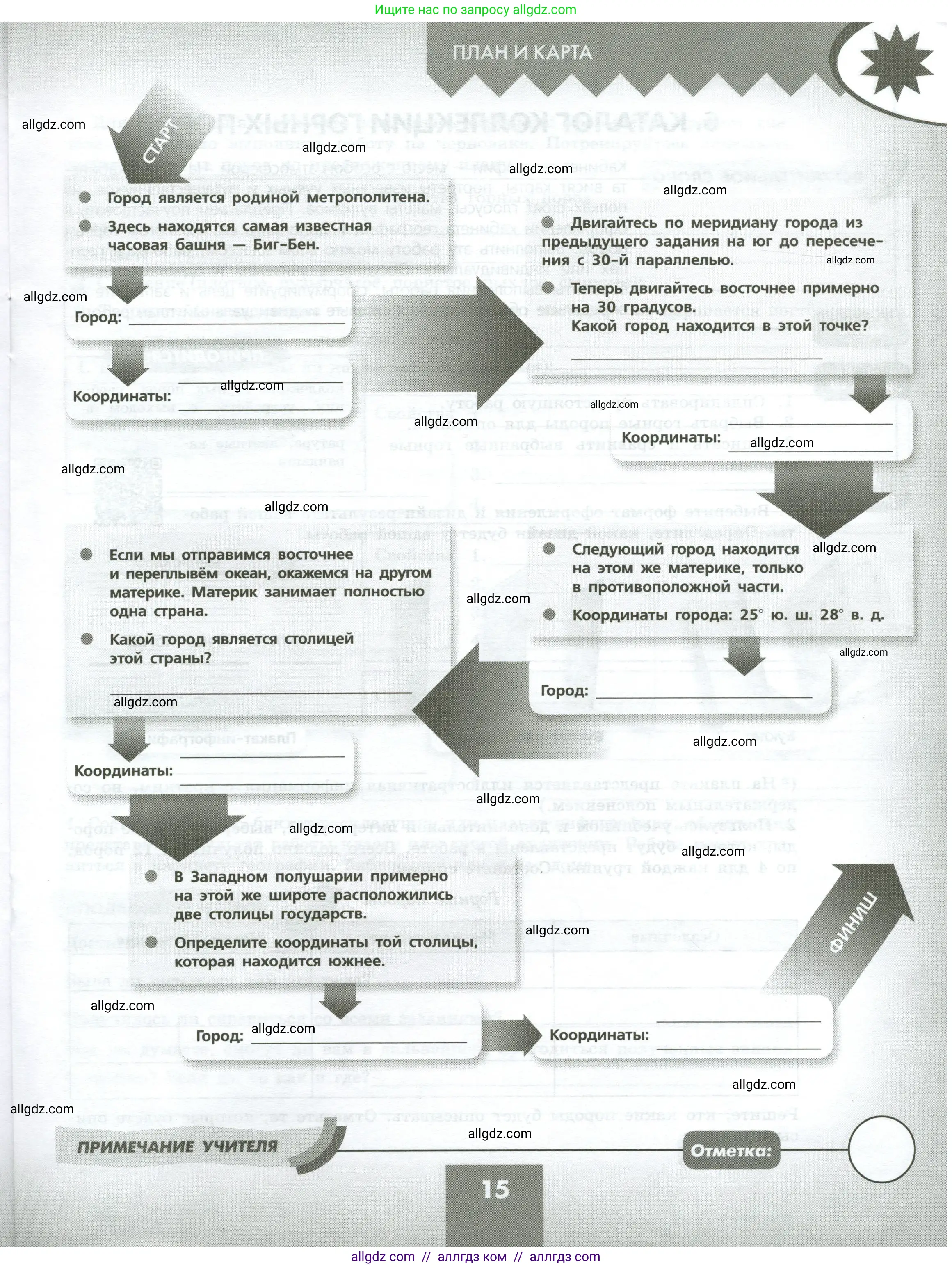 География, 5-6 класс Практические работы, автор: Дубинина Софья Петровна, издательство Просвещение, Москва, 2023, жёлтого цвета, страница 15