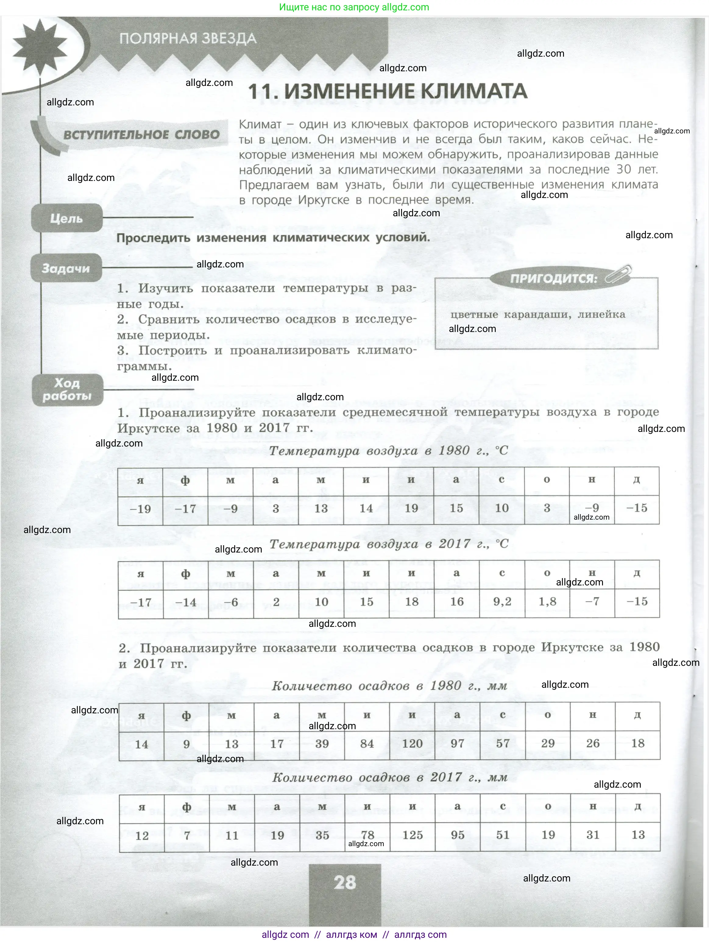 География, 5-6 класс Практические работы, автор: Дубинина Софья Петровна, издательство Просвещение, Москва, 2023, жёлтого цвета, страница 28