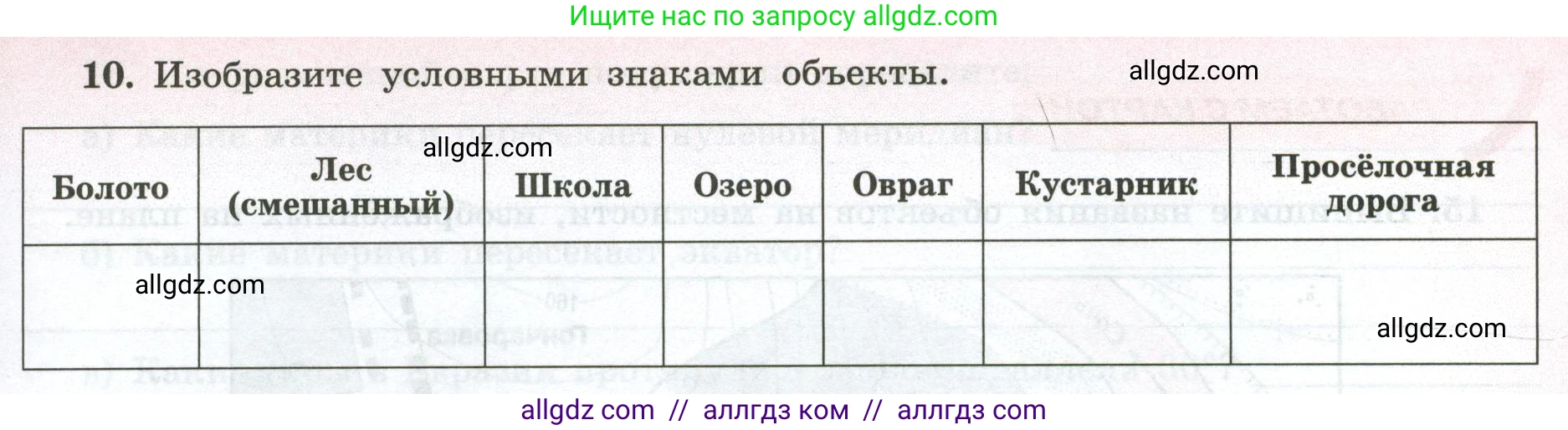 География, 5-6 класс Мой тренажёр, автор: Николина Вера Викторовна, издательство Просвещение, Москва, 2023, жёлтого цвета, страница 19, номер 10, Условие