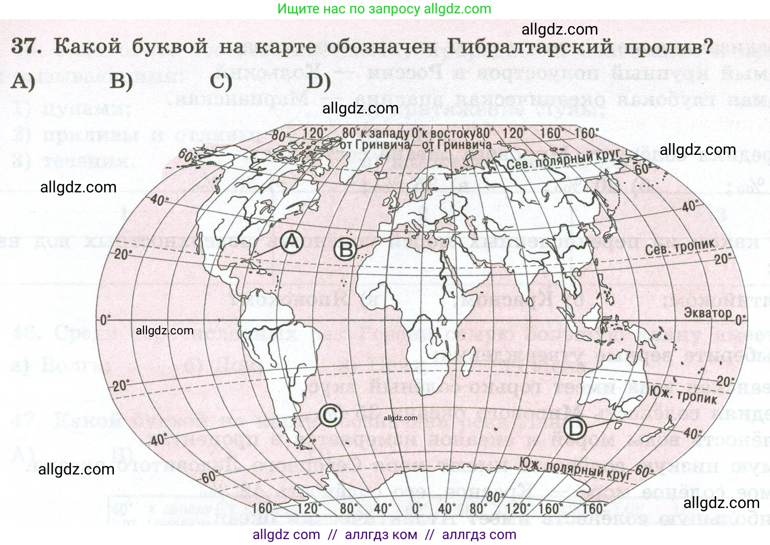 География, 5-6 класс Мой тренажёр, автор: Николина Вера Викторовна, издательство Просвещение, Москва, 2023, жёлтого цвета, страница 53, номер 37, Условие