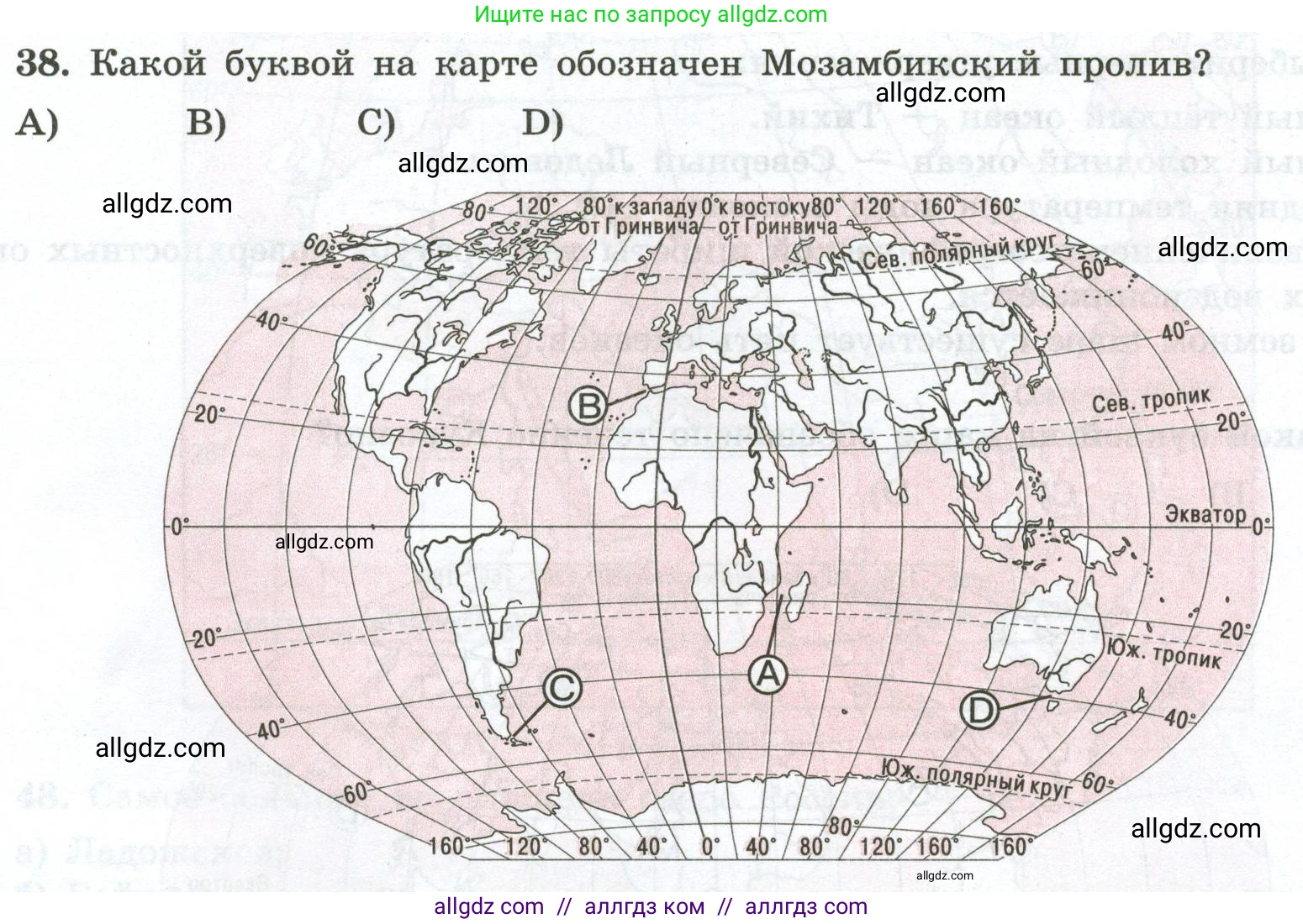 География, 5-6 класс Мой тренажёр, автор: Николина Вера Викторовна, издательство Просвещение, Москва, 2023, жёлтого цвета, страница 53, номер 38, Условие