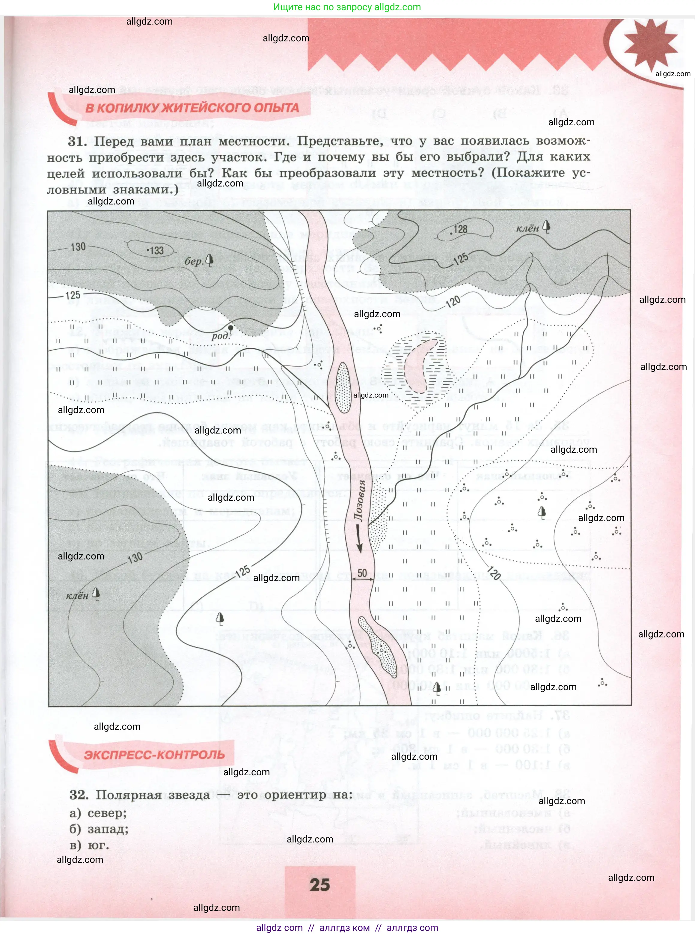 География, 5-6 класс Мой тренажёр, автор: Николина Вера Викторовна, издательство Просвещение, Москва, 2023, жёлтого цвета, страница 25