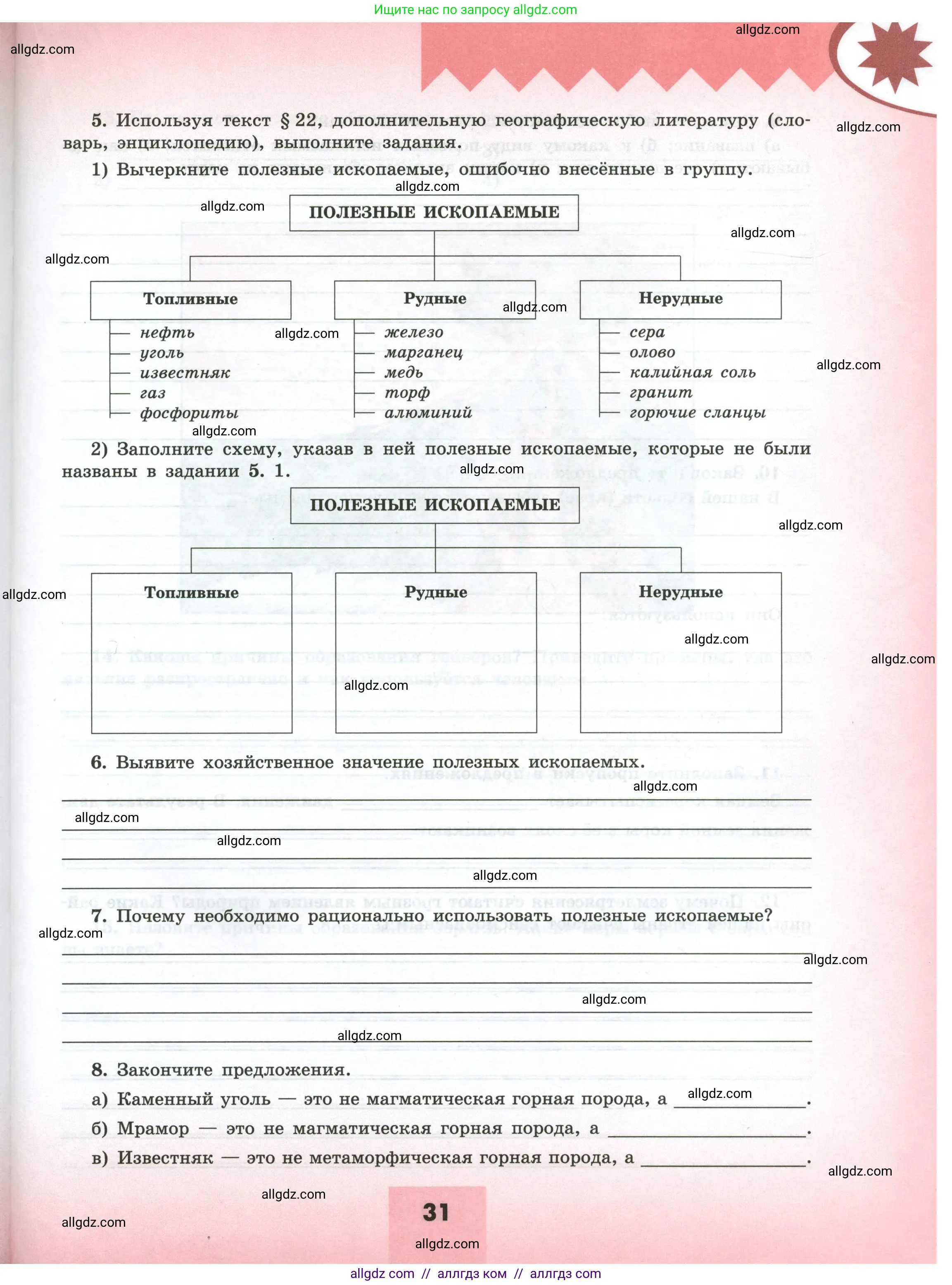 География, 5-6 класс Мой тренажёр, автор: Николина Вера Викторовна, издательство Просвещение, Москва, 2023, жёлтого цвета, страница 31