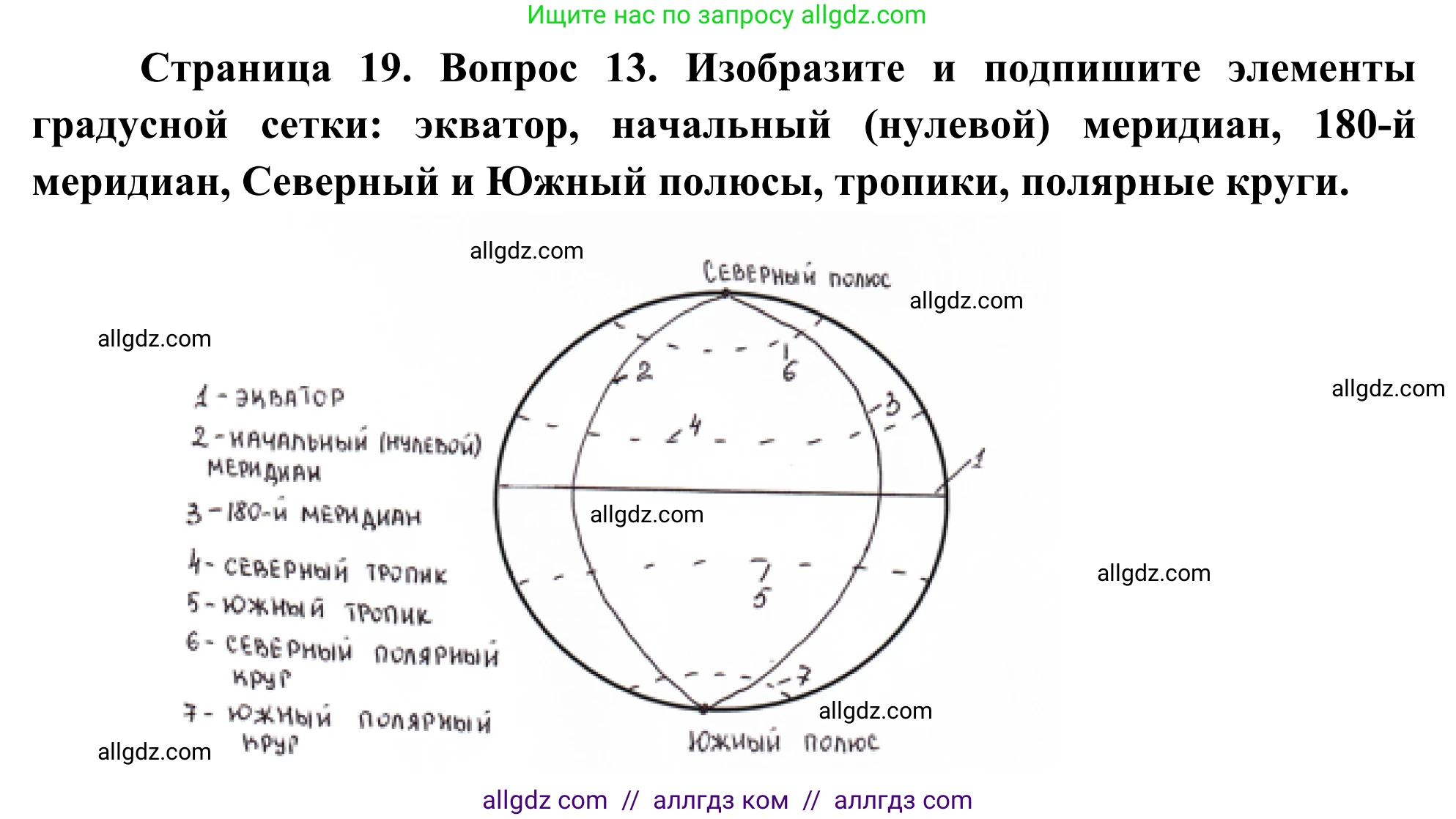География, 5-6 класс Мой тренажёр, автор: Николина Вера Викторовна, издательство Просвещение, Москва, 2023, жёлтого цвета, страница 19, номер 13, Решение