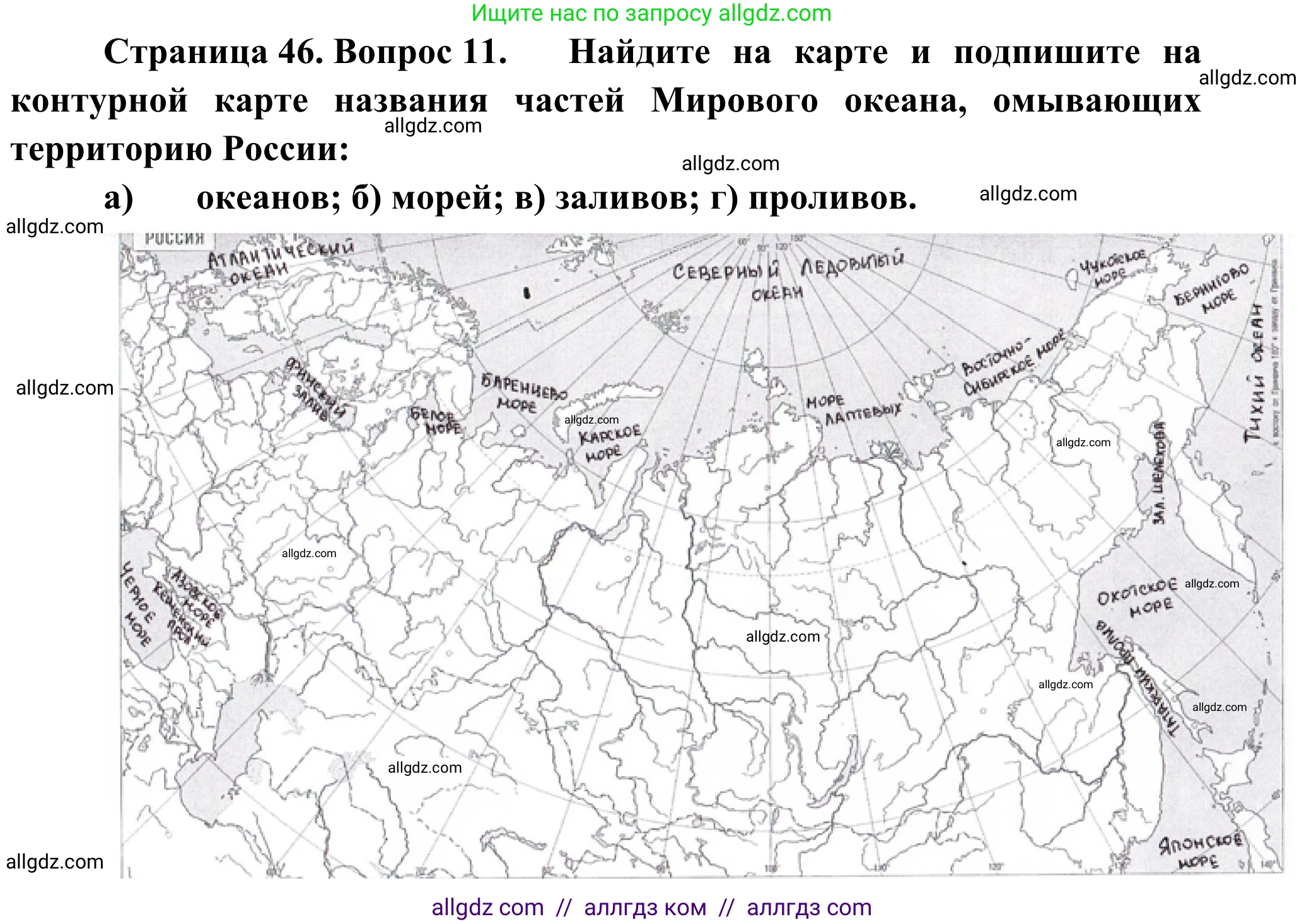 География, 5-6 класс Мой тренажёр, автор: Николина Вера Викторовна, издательство Просвещение, Москва, 2023, жёлтого цвета, страница 46, номер 11, Решение
