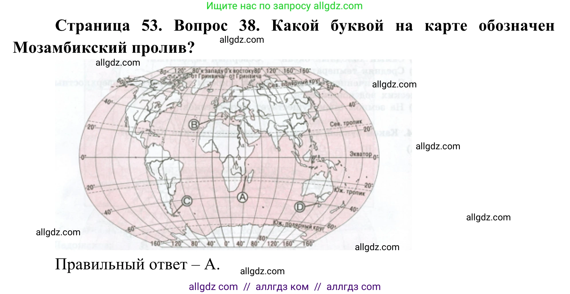География, 5-6 класс Мой тренажёр, автор: Николина Вера Викторовна, издательство Просвещение, Москва, 2023, жёлтого цвета, страница 53, номер 38, Решение