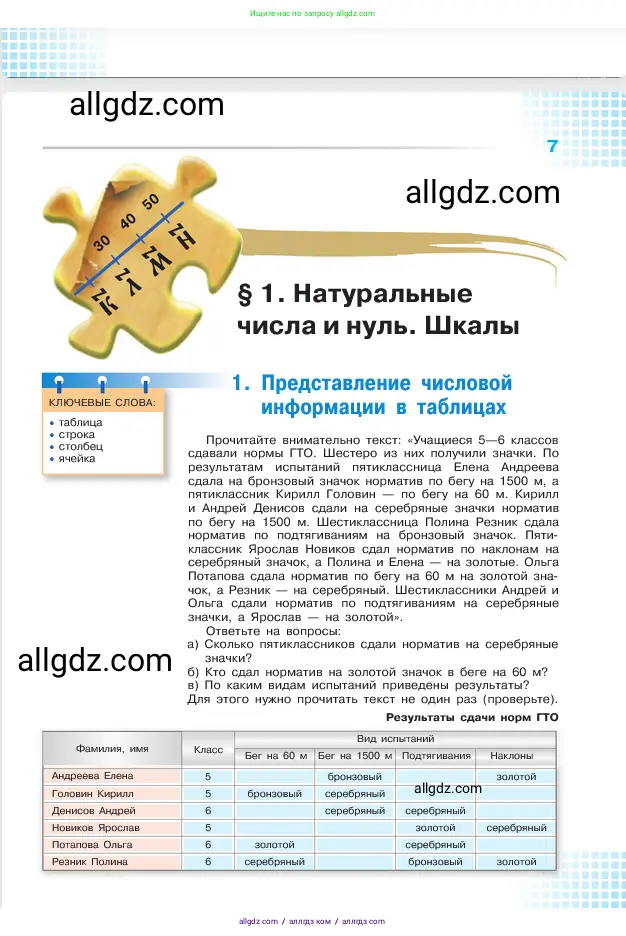 Математика, 5 класс Учебник, авторы: Виленкин Наум Яковлевич, Жохов Владимир Иванович, Чесноков Александр Семёнович, Александрова Лилия Александровна, Шварцбурд Семён Исаакович, издательство Просвещение, Москва, 2023, белого цвета, страница 7