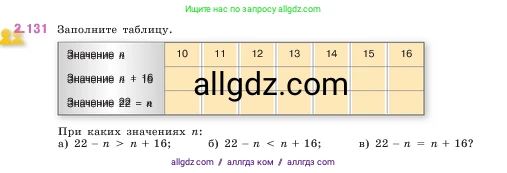 Математика, 5 класс Учебник, авторы: Виленкин Наум Яковлевич, Жохов Владимир Иванович, Чесноков Александр Семёнович, Александрова Лилия Александровна, Шварцбурд Семён Исаакович, издательство Просвещение, Москва, 2023, белого цвета, Часть 1, страница 62, номер 2.131, Условие