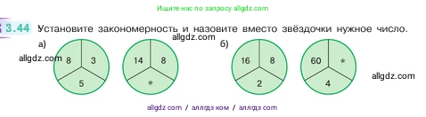 Математика, 5 класс Учебник, авторы: Виленкин Наум Яковлевич, Жохов Владимир Иванович, Чесноков Александр Семёнович, Александрова Лилия Александровна, Шварцбурд Семён Исаакович, издательство Просвещение, Москва, 2023, белого цвета, Часть 1, страница 84, номер 3.44, Условие
