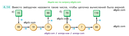 Математика, 5 класс Учебник, авторы: Виленкин Наум Яковлевич, Жохов Владимир Иванович, Чесноков Александр Семёнович, Александрова Лилия Александровна, Шварцбурд Семён Исаакович, издательство Просвещение, Москва, 2023, белого цвета, Часть 1, страница 134, номер 4.14, Условие