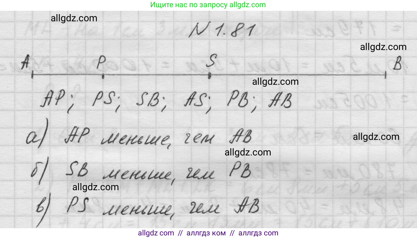 Математика, 5 класс Учебник, авторы: Виленкин Наум Яковлевич, Жохов Владимир Иванович, Чесноков Александр Семёнович, Александрова Лилия Александровна, Шварцбурд Семён Исаакович, издательство Просвещение, Москва, 2023, белого цвета, Часть 1, страница 21, номер 1.81, Решение 1