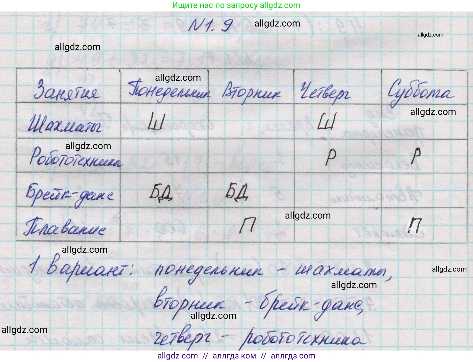 Математика, 5 класс Учебник, авторы: Виленкин Наум Яковлевич, Жохов Владимир Иванович, Чесноков Александр Семёнович, Александрова Лилия Александровна, Шварцбурд Семён Исаакович, издательство Просвещение, Москва, 2023, белого цвета, Часть 1, страница 11, номер 1.9, Решение 1