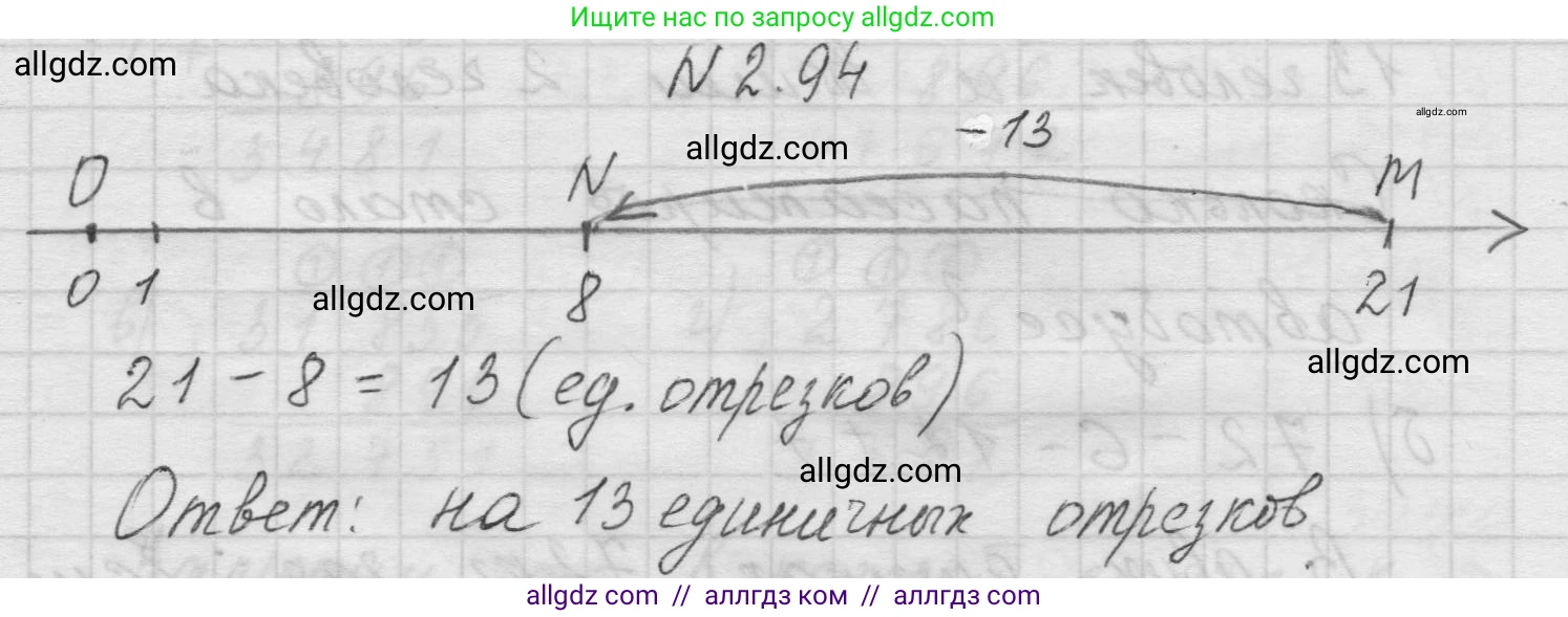 Математика, 5 класс Учебник, авторы: Виленкин Наум Яковлевич, Жохов Владимир Иванович, Чесноков Александр Семёнович, Александрова Лилия Александровна, Шварцбурд Семён Исаакович, издательство Просвещение, Москва, 2023, белого цвета, Часть 1, страница 57, номер 2.94, Решение 1