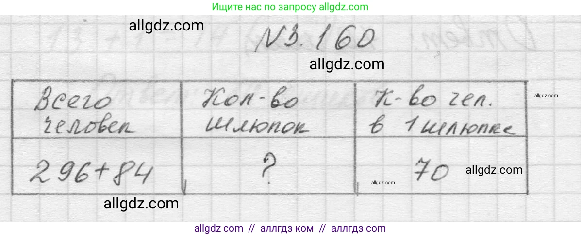 Математика, 5 класс Учебник, авторы: Виленкин Наум Яковлевич, Жохов Владимир Иванович, Чесноков Александр Семёнович, Александрова Лилия Александровна, Шварцбурд Семён Исаакович, издательство Просвещение, Москва, 2023, белого цвета, Часть 1, страница 95, номер 3.160, Решение 1