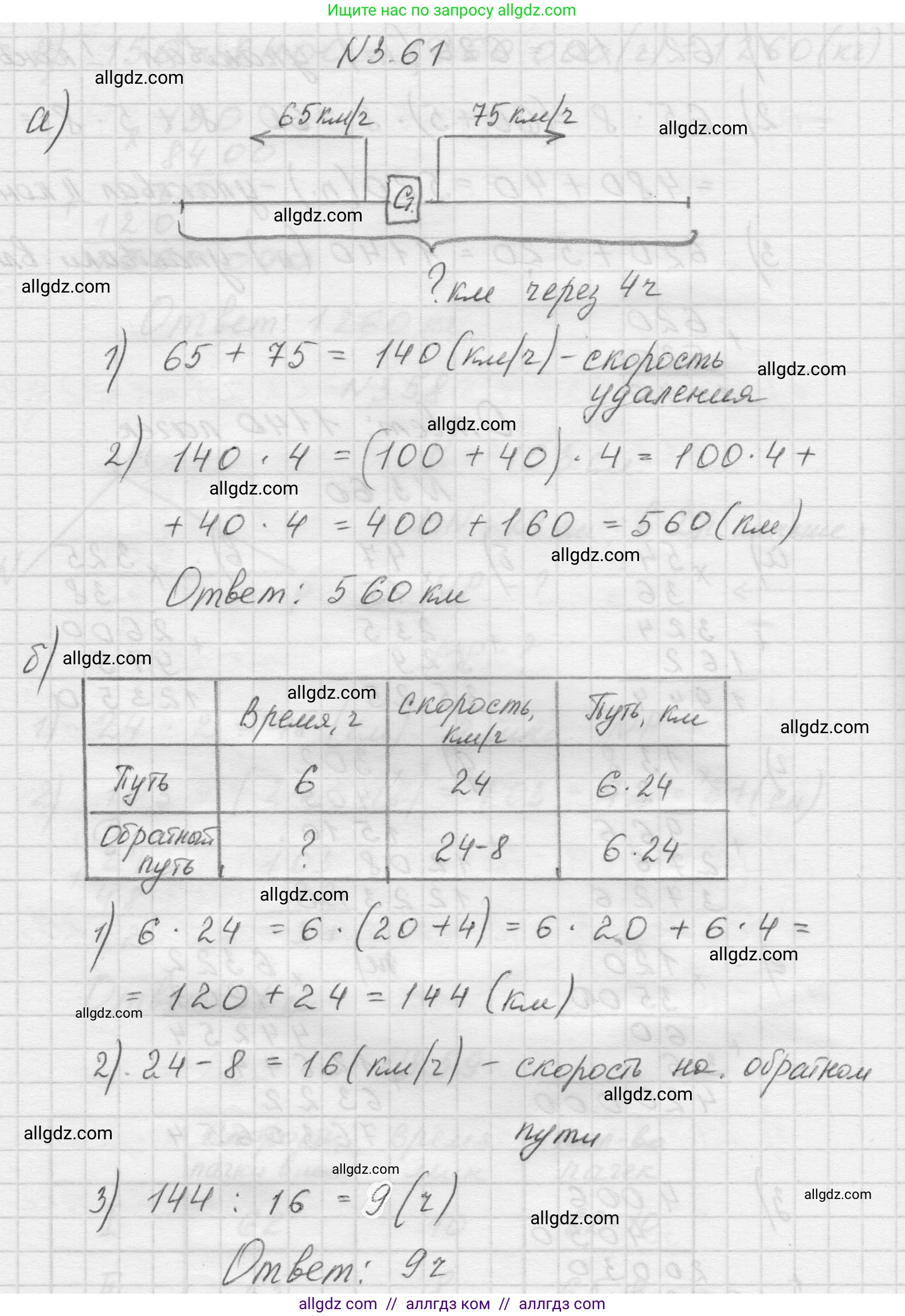 Математика, 5 класс Учебник, авторы: Виленкин Наум Яковлевич, Жохов Владимир Иванович, Чесноков Александр Семёнович, Александрова Лилия Александровна, Шварцбурд Семён Исаакович, издательство Просвещение, Москва, 2023, белого цвета, Часть 1, страница 85, номер 3.61, Решение 1