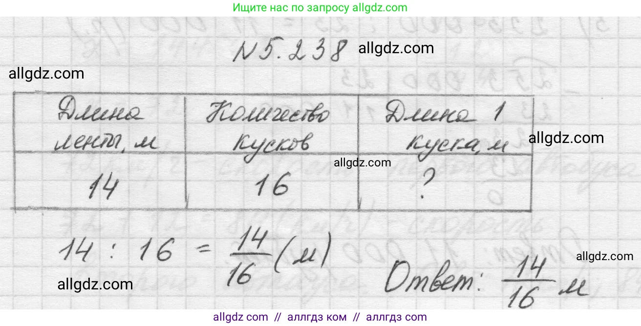 Математика, 5 класс Учебник, авторы: Виленкин Наум Яковлевич, Жохов Владимир Иванович, Чесноков Александр Семёнович, Александрова Лилия Александровна, Шварцбурд Семён Исаакович, издательство Просвещение, Москва, 2023, белого цвета, Часть 2, страница 41, номер 5.238, Решение 1