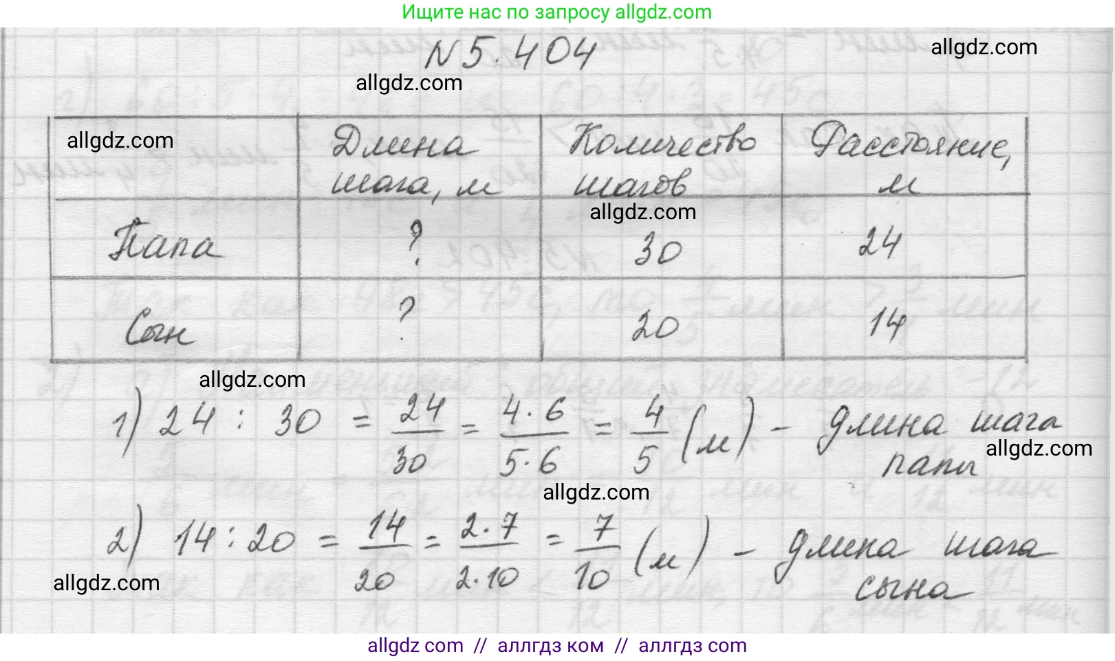 Математика, 5 класс Учебник, авторы: Виленкин Наум Яковлевич, Жохов Владимир Иванович, Чесноков Александр Семёнович, Александрова Лилия Александровна, Шварцбурд Семён Исаакович, издательство Просвещение, Москва, 2023, белого цвета, Часть 2, страница 67, номер 5.404, Решение 1