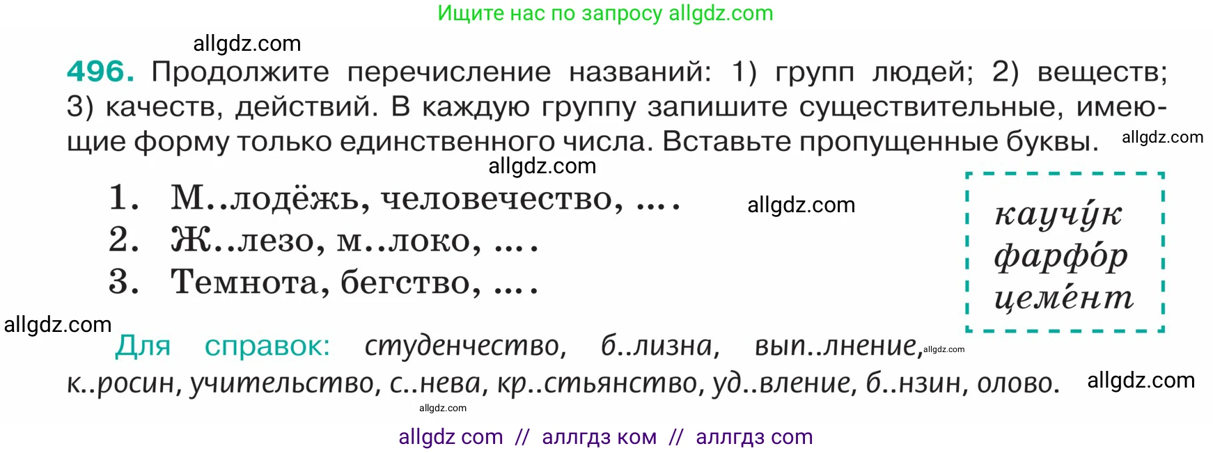 Русский язык, 5 класс Учебник, авторы: Ладыженская Таиса Алексеевна, Баранов Михаил Трофимович, Тростенцова Лидия Александровна, Ладыженская Наталия Вениаминовна, Дейкина Алевтина Дмитриевна, Григорян Лариса Трофимовна, Кулибаба Иван Иванович, Антонова Любовь Геннадиевна, издательство Просвещение, Москва, 2023, салатового цвета, Часть 2, страница 24, номер 496, Условие