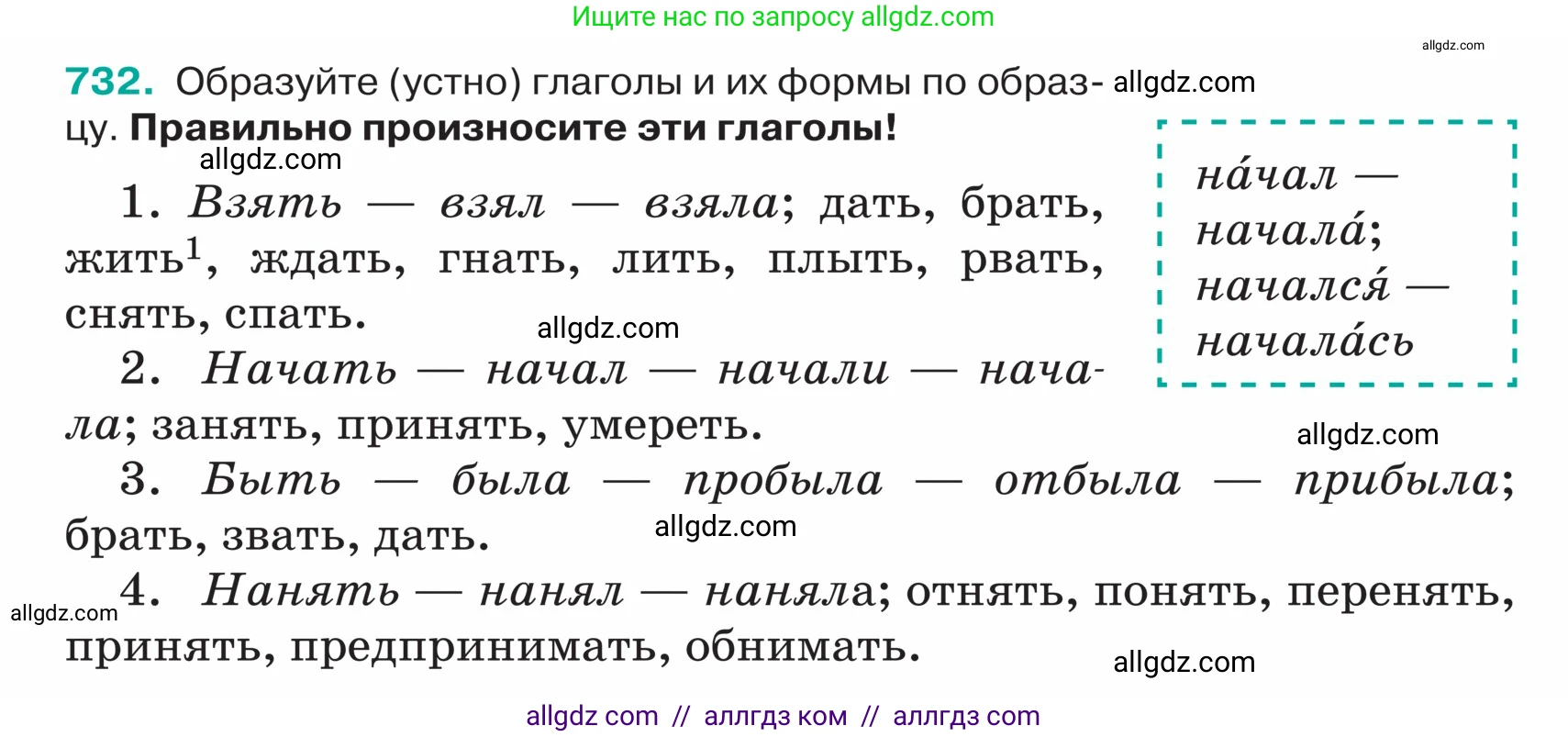 Русский язык, 5 класс Учебник, авторы: Ладыженская Таиса Алексеевна, Баранов Михаил Трофимович, Тростенцова Лидия Александровна, Ладыженская Наталия Вениаминовна, Дейкина Алевтина Дмитриевна, Григорян Лариса Трофимовна, Кулибаба Иван Иванович, Антонова Любовь Геннадиевна, издательство Просвещение, Москва, 2023, салатового цвета, Часть 2, страница 122, номер 732, Условие