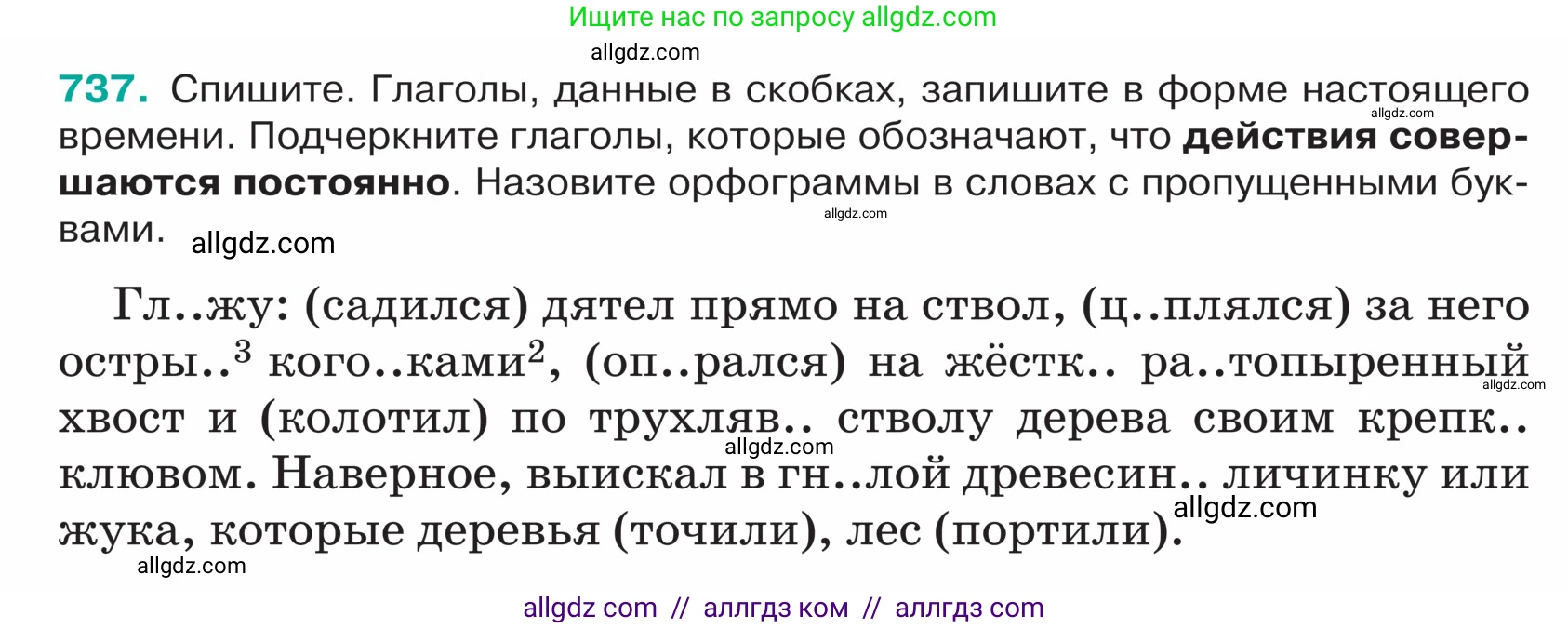 Русский язык, 5 класс Учебник, авторы: Ладыженская Таиса Алексеевна, Баранов Михаил Трофимович, Тростенцова Лидия Александровна, Ладыженская Наталия Вениаминовна, Дейкина Алевтина Дмитриевна, Григорян Лариса Трофимовна, Кулибаба Иван Иванович, Антонова Любовь Геннадиевна, издательство Просвещение, Москва, 2023, салатового цвета, Часть 2, страница 124, номер 737, Условие