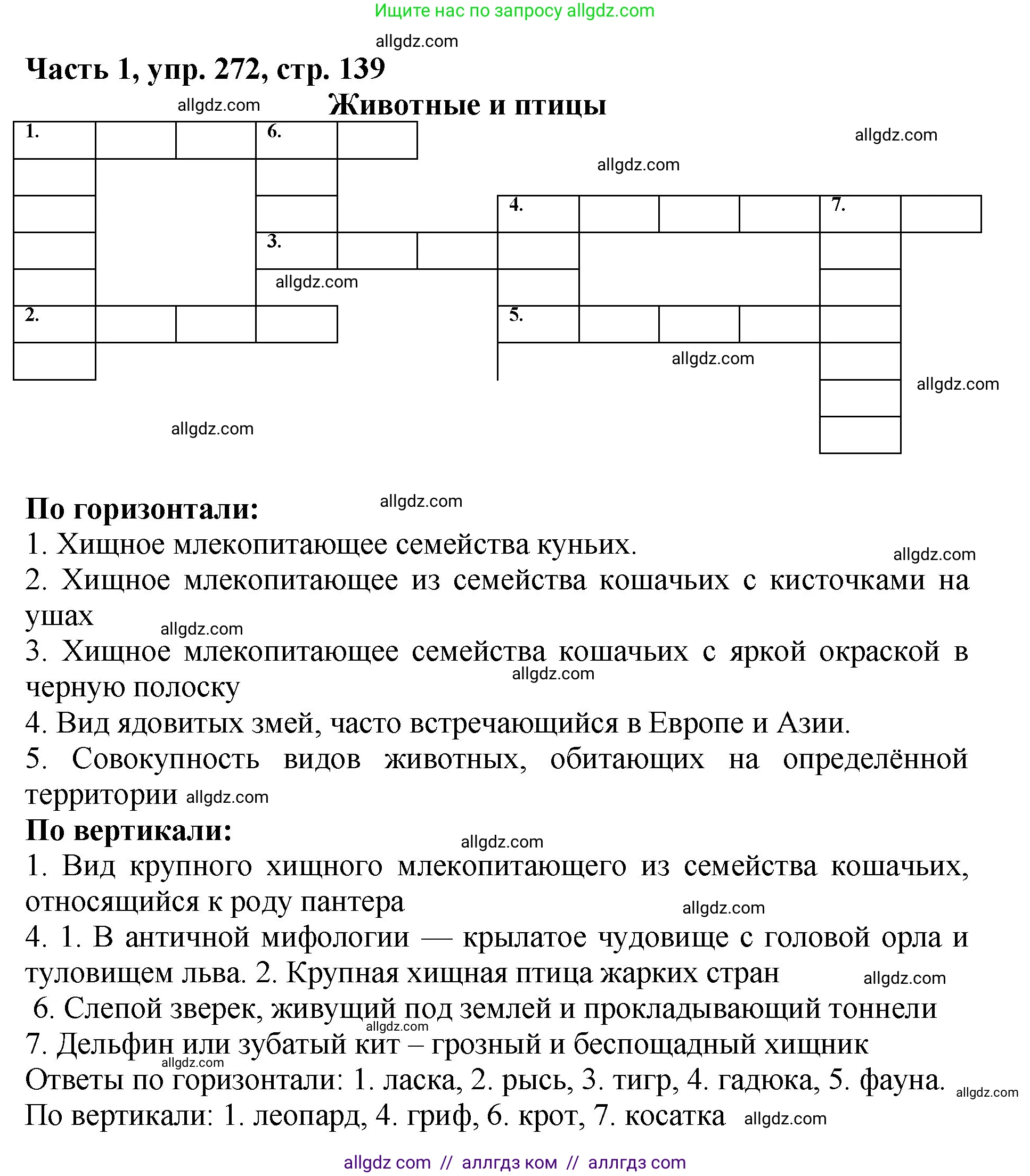 Русский язык, 5 класс Учебник, авторы: Ладыженская Таиса Алексеевна, Баранов Михаил Трофимович, Тростенцова Лидия Александровна, Ладыженская Наталия Вениаминовна, Дейкина Алевтина Дмитриевна, Григорян Лариса Трофимовна, Кулибаба Иван Иванович, Антонова Любовь Геннадиевна, издательство Просвещение, Москва, 2023, салатового цвета, Часть 1, страница 139, номер 272, Решение 1