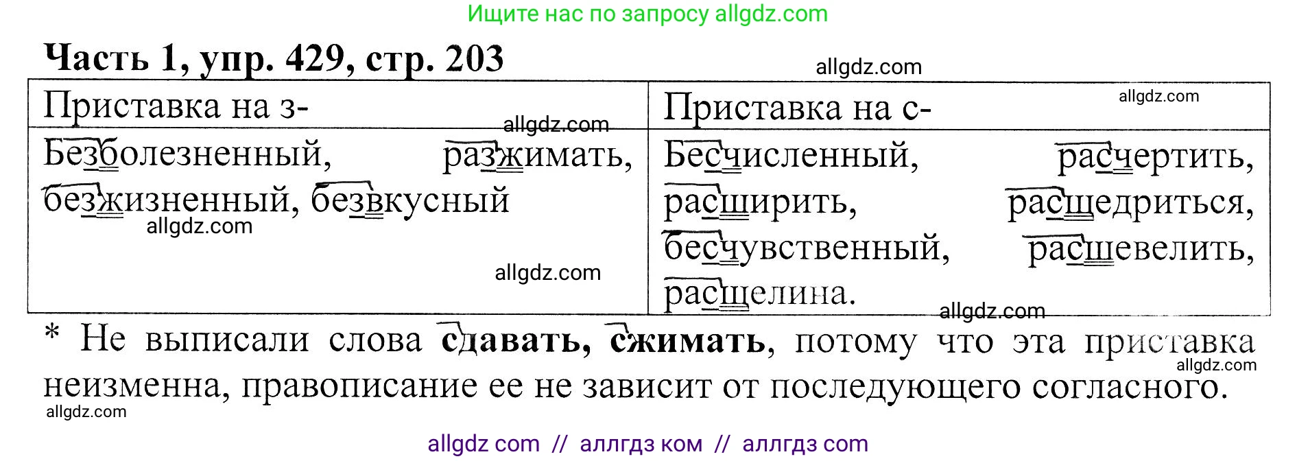 Русский язык, 5 класс Учебник, авторы: Ладыженская Таиса Алексеевна, Баранов Михаил Трофимович, Тростенцова Лидия Александровна, Ладыженская Наталия Вениаминовна, Дейкина Алевтина Дмитриевна, Григорян Лариса Трофимовна, Кулибаба Иван Иванович, Антонова Любовь Геннадиевна, издательство Просвещение, Москва, 2023, салатового цвета, Часть 1, страница 203, номер 429, Решение 1