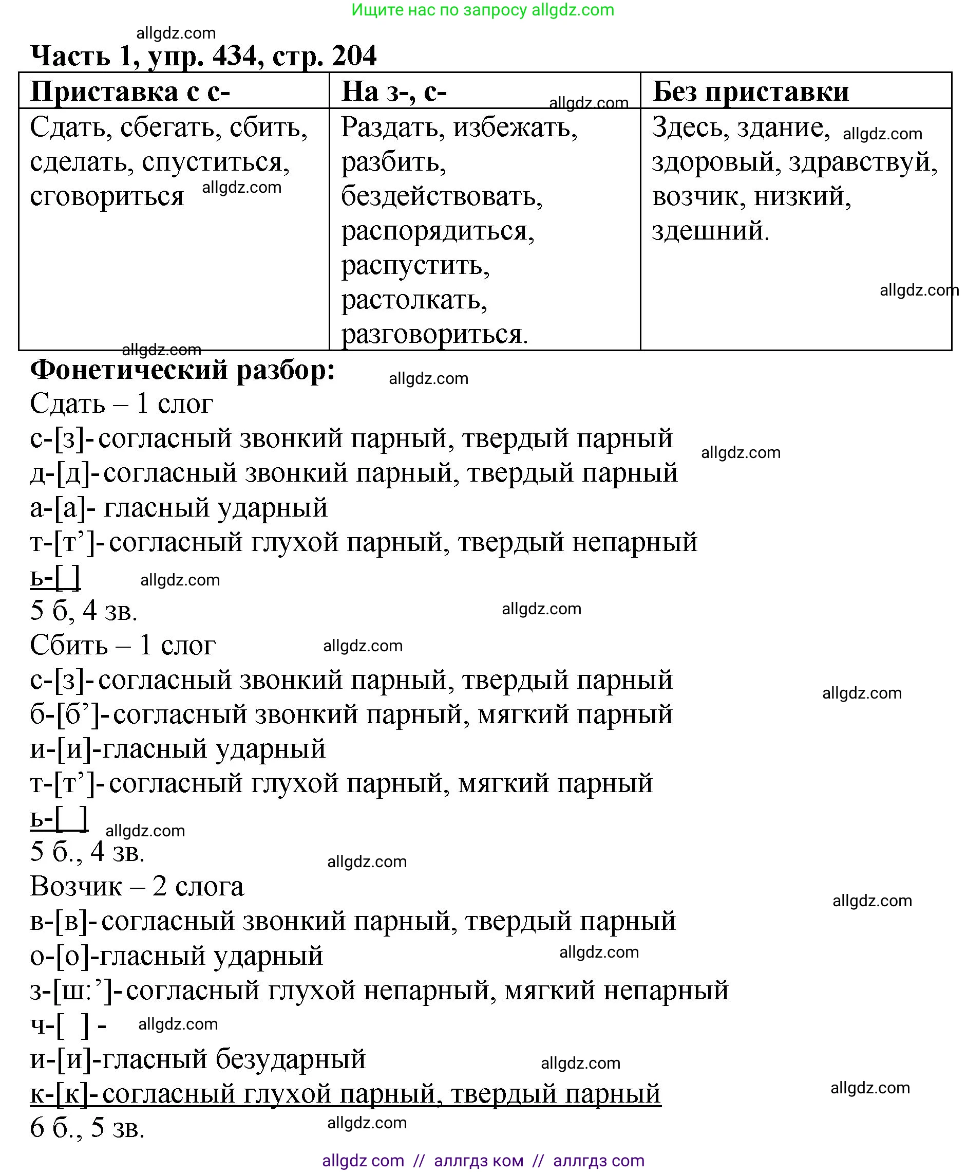 Русский язык, 5 класс Учебник, авторы: Ладыженская Таиса Алексеевна, Баранов Михаил Трофимович, Тростенцова Лидия Александровна, Ладыженская Наталия Вениаминовна, Дейкина Алевтина Дмитриевна, Григорян Лариса Трофимовна, Кулибаба Иван Иванович, Антонова Любовь Геннадиевна, издательство Просвещение, Москва, 2023, салатового цвета, Часть 1, страница 204, номер 434, Решение 1