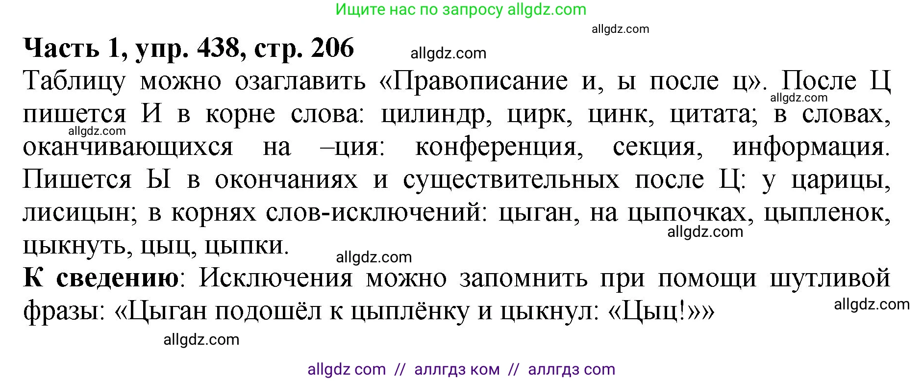 Русский язык, 5 класс Учебник, авторы: Ладыженская Таиса Алексеевна, Баранов Михаил Трофимович, Тростенцова Лидия Александровна, Ладыженская Наталия Вениаминовна, Дейкина Алевтина Дмитриевна, Григорян Лариса Трофимовна, Кулибаба Иван Иванович, Антонова Любовь Геннадиевна, издательство Просвещение, Москва, 2023, салатового цвета, Часть 1, страница 206, номер 438, Решение 1