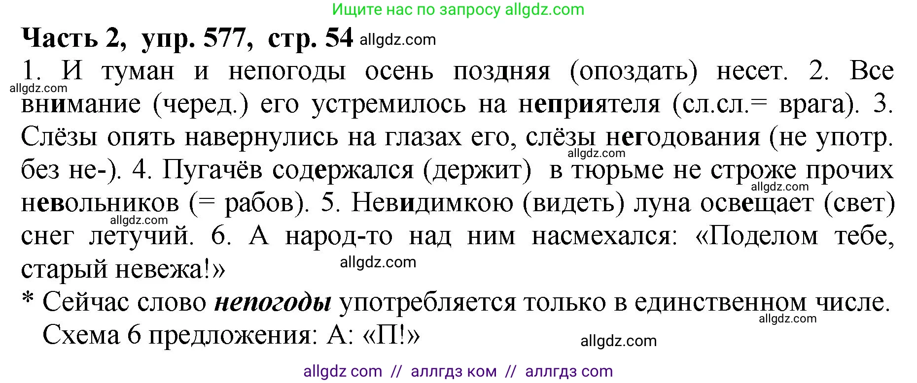 Русский язык, 5 класс Учебник, авторы: Ладыженская Таиса Алексеевна, Баранов Михаил Трофимович, Тростенцова Лидия Александровна, Ладыженская Наталия Вениаминовна, Дейкина Алевтина Дмитриевна, Григорян Лариса Трофимовна, Кулибаба Иван Иванович, Антонова Любовь Геннадиевна, издательство Просвещение, Москва, 2023, салатового цвета, Часть 2, страница 54, номер 577, Решение 1