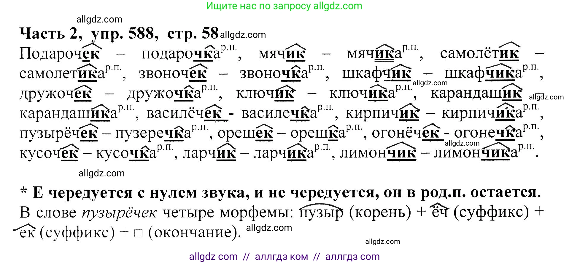 Русский язык, 5 класс Учебник, авторы: Ладыженская Таиса Алексеевна, Баранов Михаил Трофимович, Тростенцова Лидия Александровна, Ладыженская Наталия Вениаминовна, Дейкина Алевтина Дмитриевна, Григорян Лариса Трофимовна, Кулибаба Иван Иванович, Антонова Любовь Геннадиевна, издательство Просвещение, Москва, 2023, салатового цвета, Часть 2, страница 58, номер 588, Решение 1