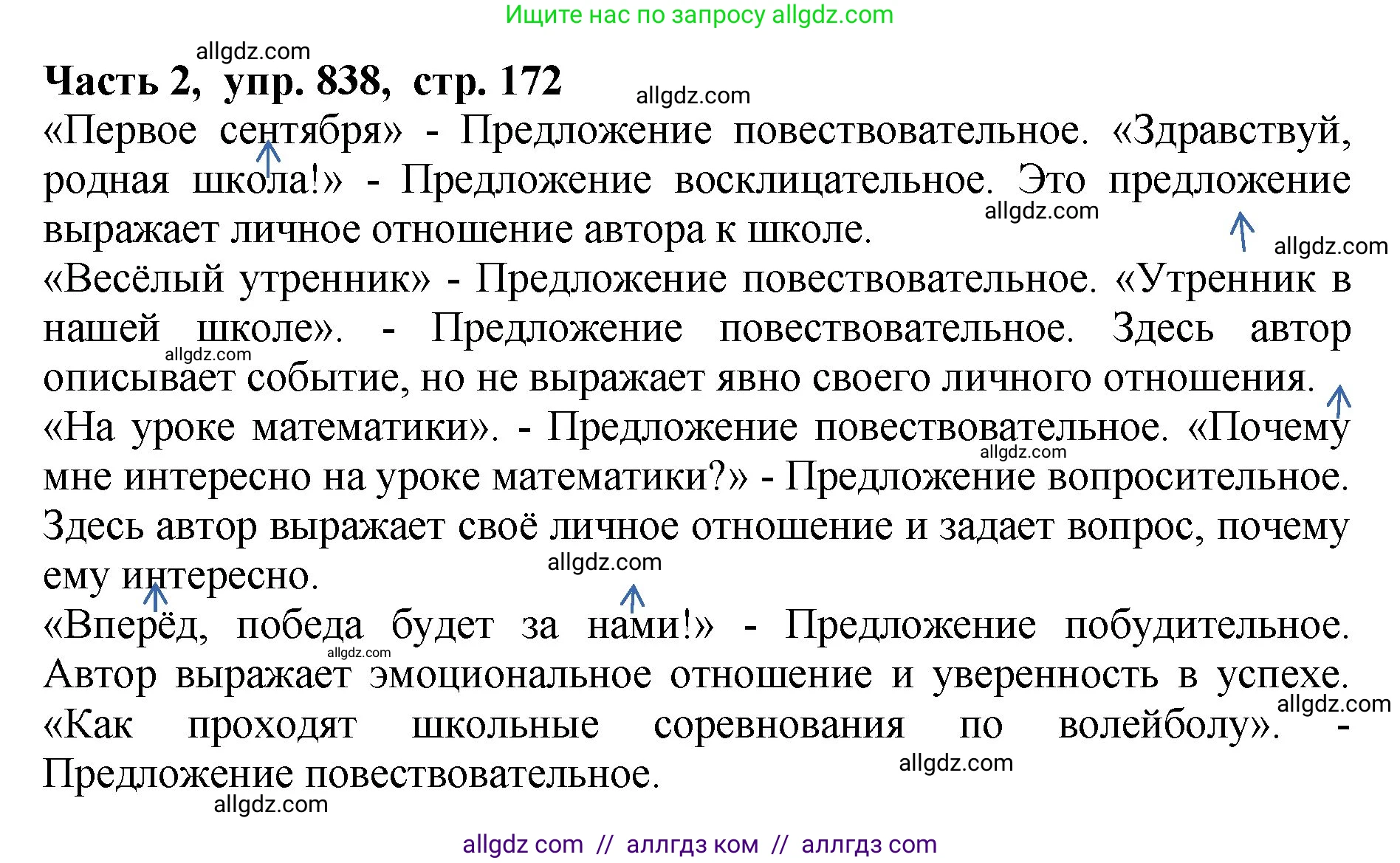 Русский язык, 5 класс Учебник, авторы: Ладыженская Таиса Алексеевна, Баранов Михаил Трофимович, Тростенцова Лидия Александровна, Ладыженская Наталия Вениаминовна, Дейкина Алевтина Дмитриевна, Григорян Лариса Трофимовна, Кулибаба Иван Иванович, Антонова Любовь Геннадиевна, издательство Просвещение, Москва, 2023, салатового цвета, Часть 2, страница 172, номер 838, Решение 1
