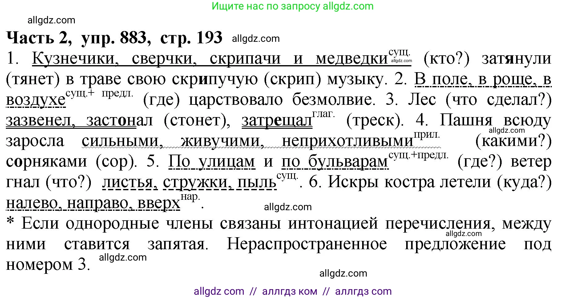 Русский язык, 5 класс Учебник, авторы: Ладыженская Таиса Алексеевна, Баранов Михаил Трофимович, Тростенцова Лидия Александровна, Ладыженская Наталия Вениаминовна, Дейкина Алевтина Дмитриевна, Григорян Лариса Трофимовна, Кулибаба Иван Иванович, Антонова Любовь Геннадиевна, издательство Просвещение, Москва, 2023, салатового цвета, Часть 2, страница 193, номер 883, Решение 1