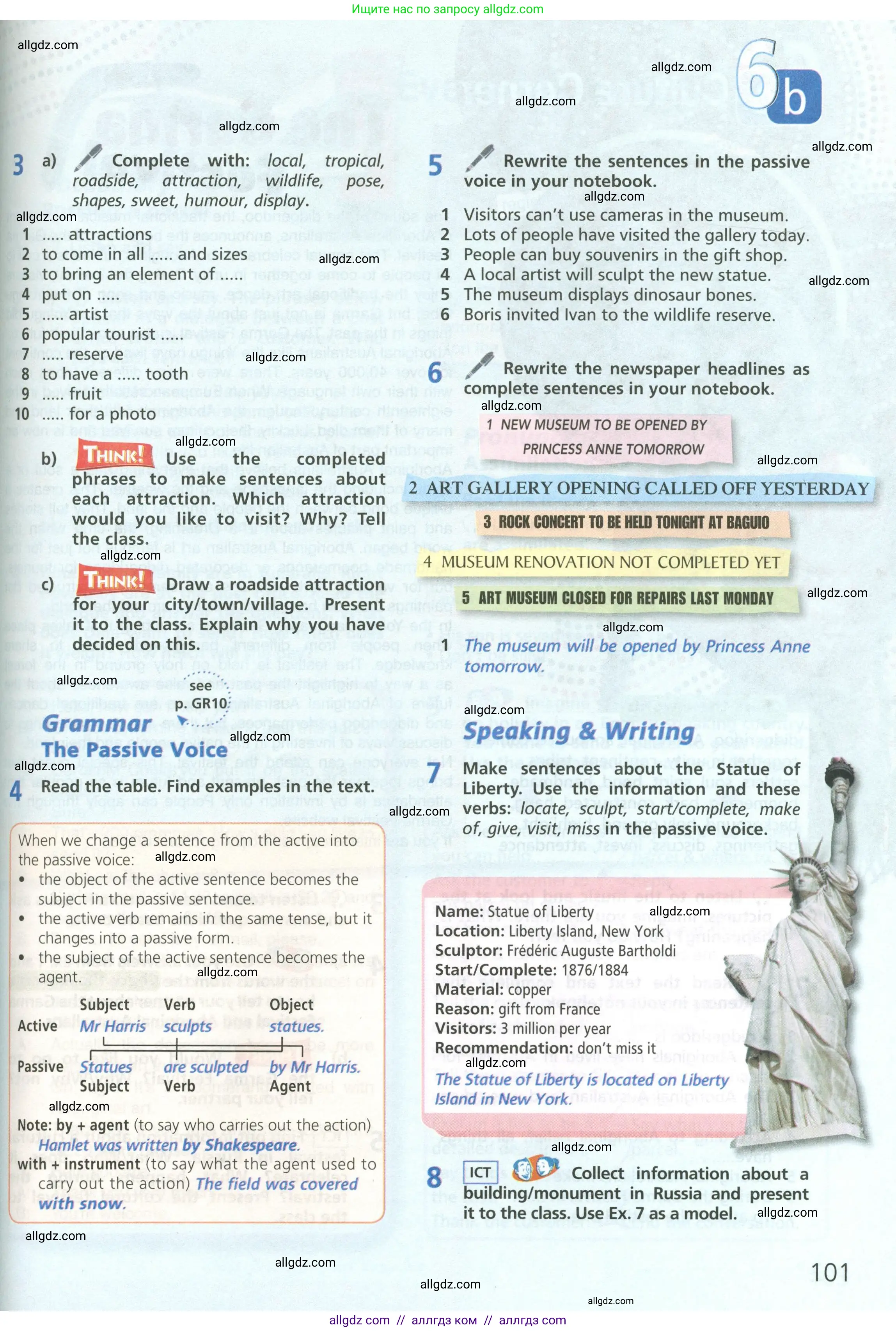 Английский язык (english), 6 класс Учебник (Student's book), авторы: Баранова Ксения Михайловна (Baranova Ksenia), Дули Дженни (Dooley Jenny), Копылова Виктория Викторовна (Kopylova Victoria), Мильруд Радислав Петрович (Millrood Radislav), Эванс Вирджиния (Evans Virginia), издательство Просвещение, Москва, 2023, белого цвета, страница 101