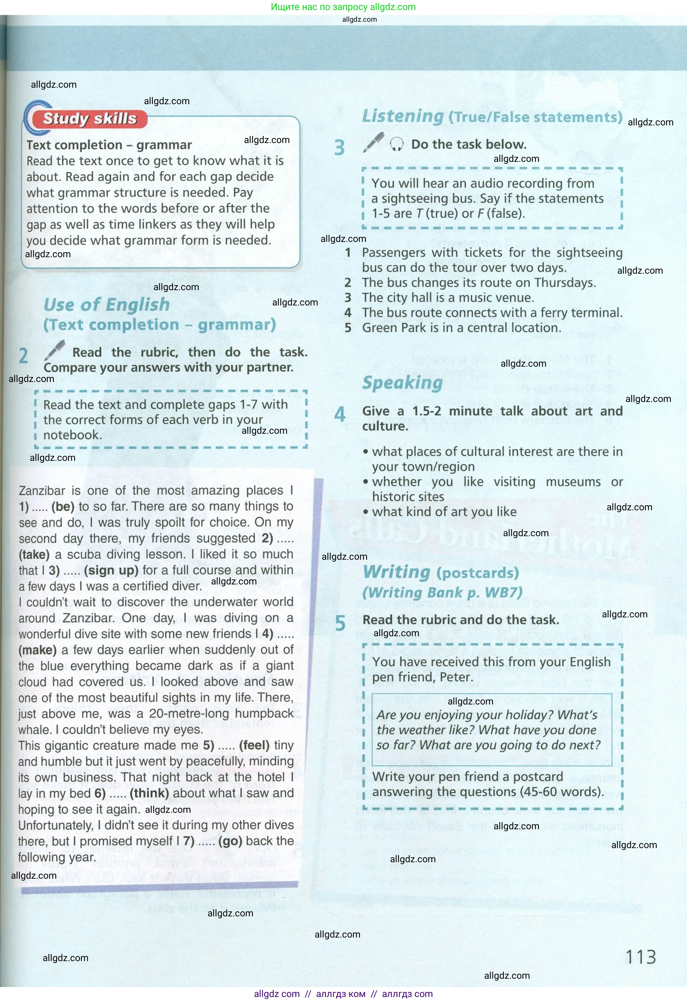 Английский язык (english), 6 класс Учебник (Student's book), авторы: Баранова Ксения Михайловна (Baranova Ksenia), Дули Дженни (Dooley Jenny), Копылова Виктория Викторовна (Kopylova Victoria), Мильруд Радислав Петрович (Millrood Radislav), Эванс Вирджиния (Evans Virginia), издательство Просвещение, Москва, 2023, белого цвета, страница 113