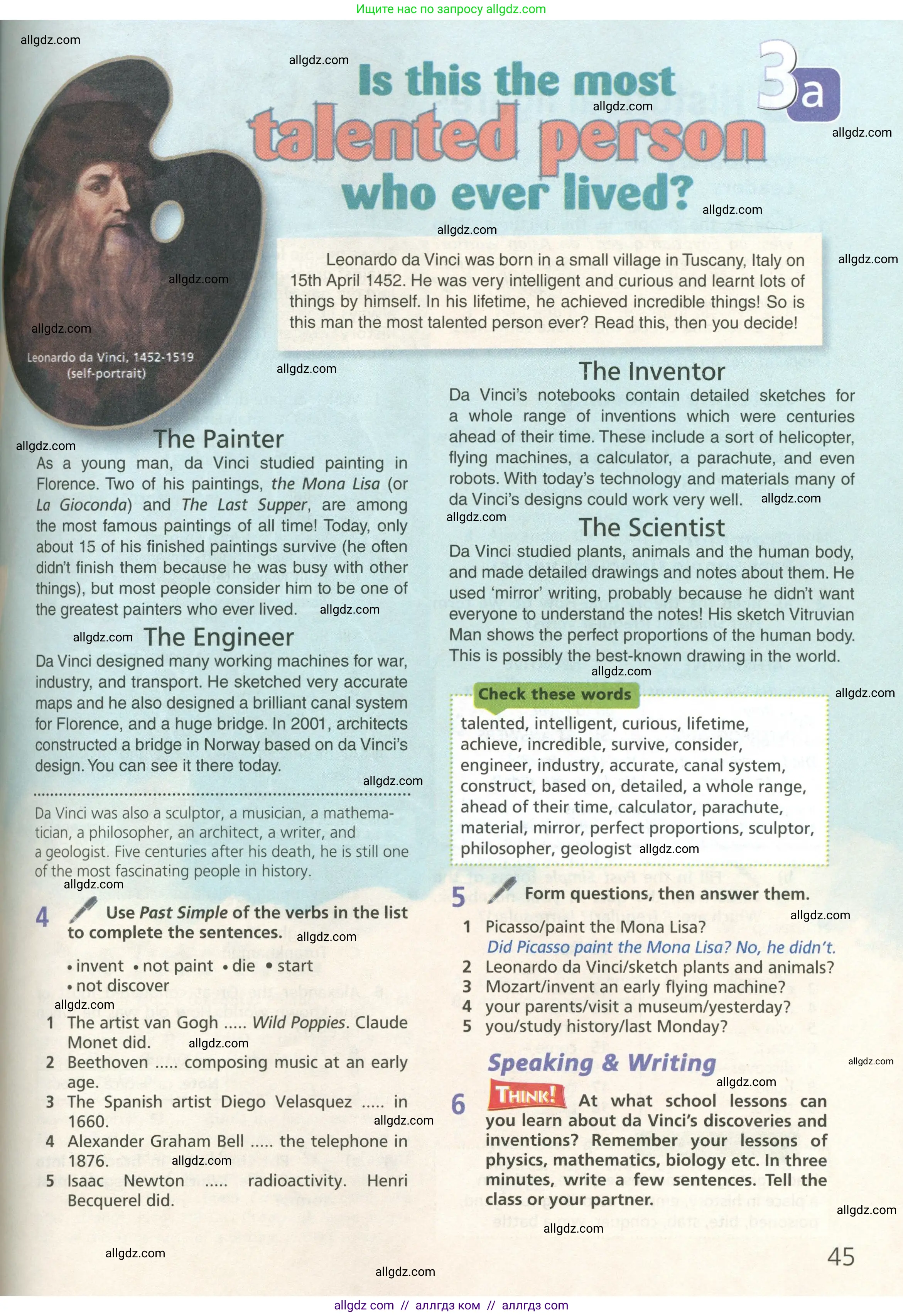 Английский язык (english), 6 класс Учебник (Student's book), авторы: Баранова Ксения Михайловна (Baranova Ksenia), Дули Дженни (Dooley Jenny), Копылова Виктория Викторовна (Kopylova Victoria), Мильруд Радислав Петрович (Millrood Radislav), Эванс Вирджиния (Evans Virginia), издательство Просвещение, Москва, 2023, белого цвета, страница 45