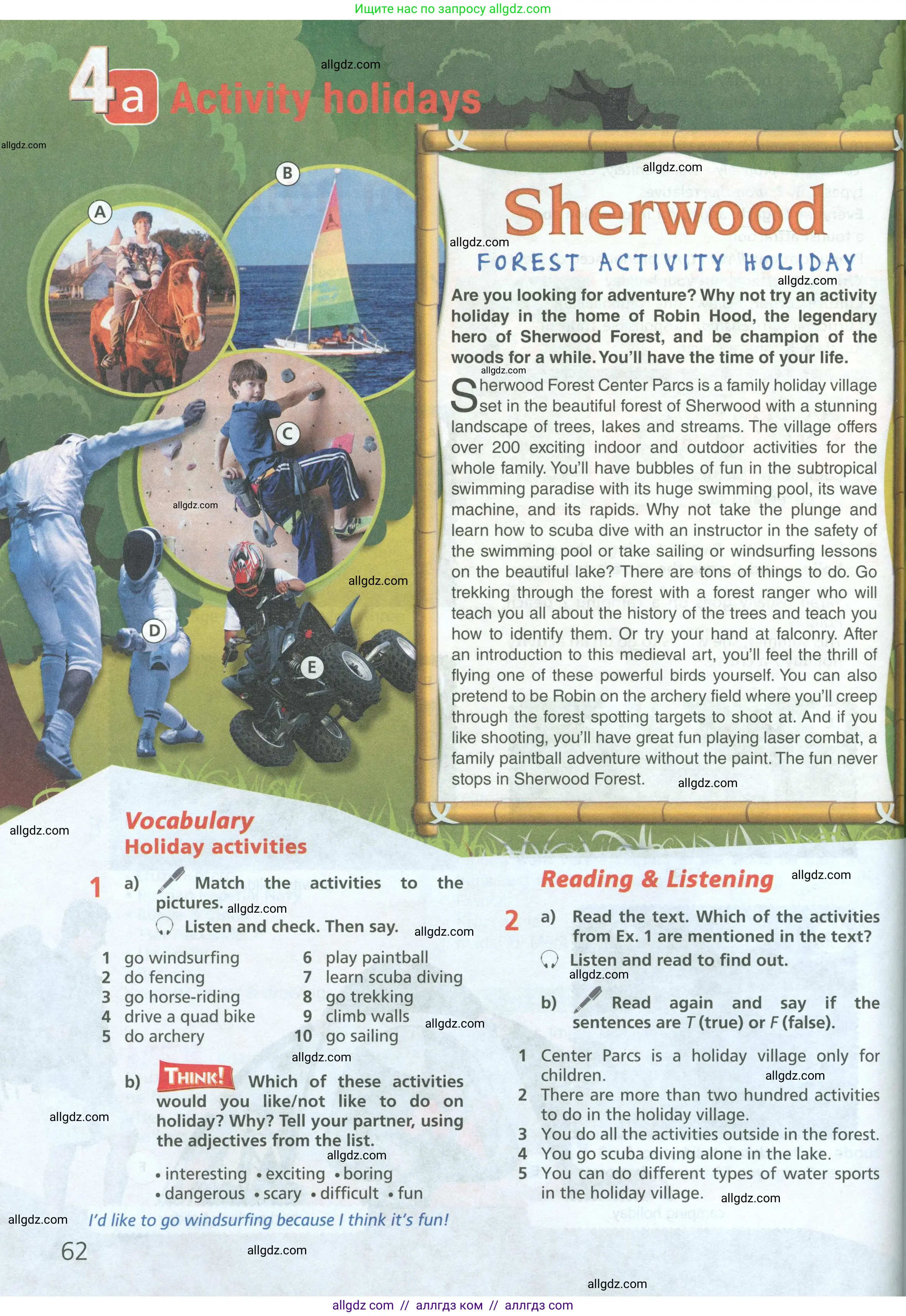 Английский язык (english), 6 класс Учебник (Student's book), авторы: Баранова Ксения Михайловна (Baranova Ksenia), Дули Дженни (Dooley Jenny), Копылова Виктория Викторовна (Kopylova Victoria), Мильруд Радислав Петрович (Millrood Radislav), Эванс Вирджиния (Evans Virginia), издательство Просвещение, Москва, 2023, белого цвета, страница 62