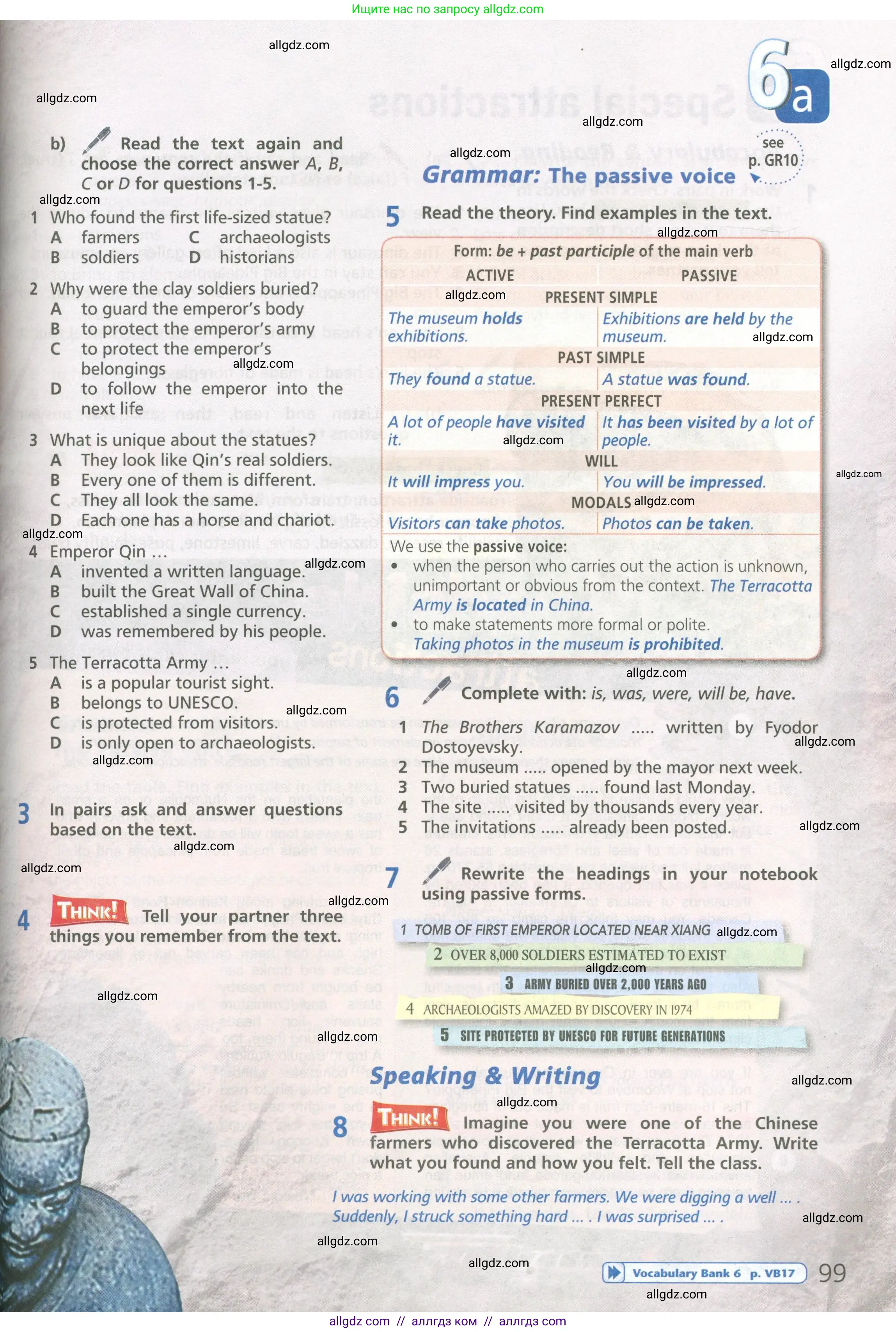 Английский язык (english), 6 класс Учебник (Student's book), авторы: Баранова Ксения Михайловна (Baranova Ksenia), Дули Дженни (Dooley Jenny), Копылова Виктория Викторовна (Kopylova Victoria), Мильруд Радислав Петрович (Millrood Radislav), Эванс Вирджиния (Evans Virginia), издательство Просвещение, Москва, 2023, белого цвета, страница 99