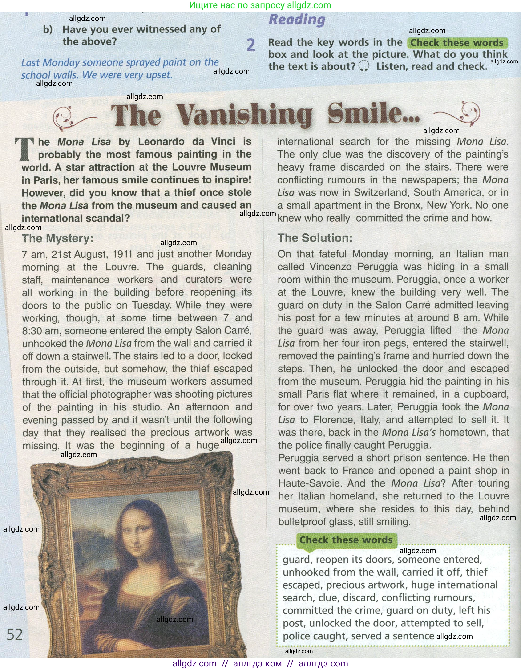 Английский язык (english), 6 класс Учебник (Student's book), авторы: Баранова Ксения Михайловна (Baranova Ksenia), Дули Дженни (Dooley Jenny), Копылова Виктория Викторовна (Kopylova Victoria), Мильруд Радислав Петрович (Millrood Radislav), Эванс Вирджиния (Evans Virginia), издательство Просвещение, Москва, 2023, белого цвета, страница 52, номер 2, Условие